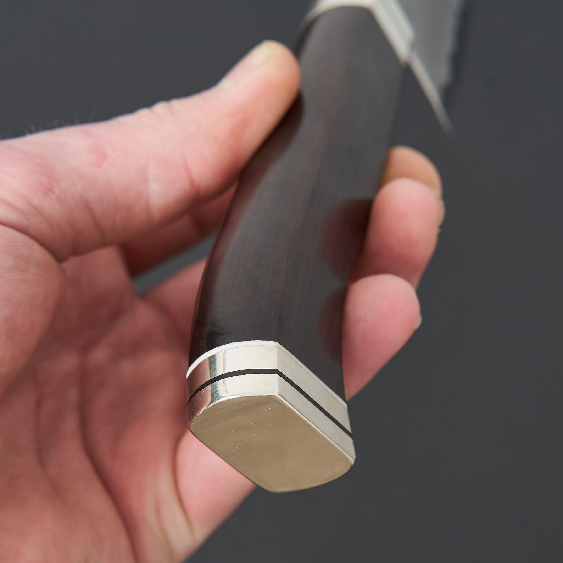 Hitohira Tanaka Kyuzo Blue #1 Damascus Gyuto 240mm Ebony Handle (Fusion Handle)-Knife-Hitohira-Carbon Knife Co