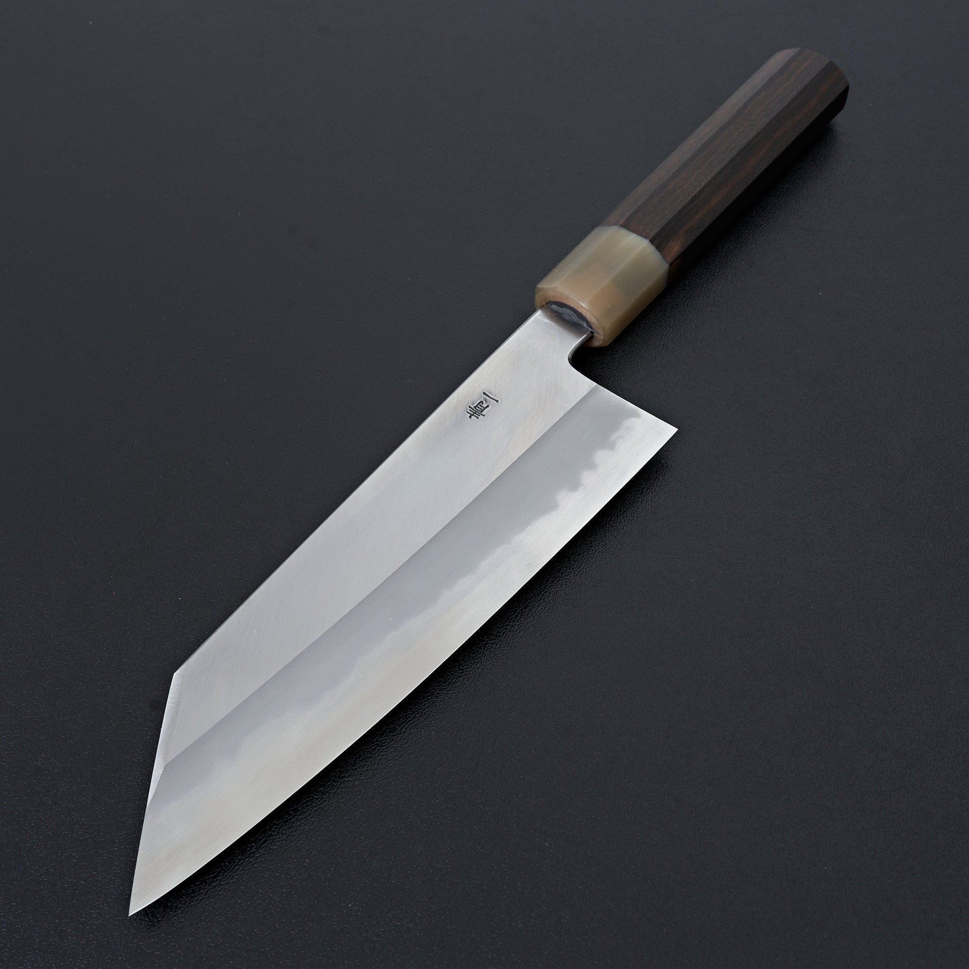 Hitohira Tanaka Kyuzo Blue #1 Migaki Bunka Taihei Makassar Ebony Handle-Hitohira-Carbon Knife Co