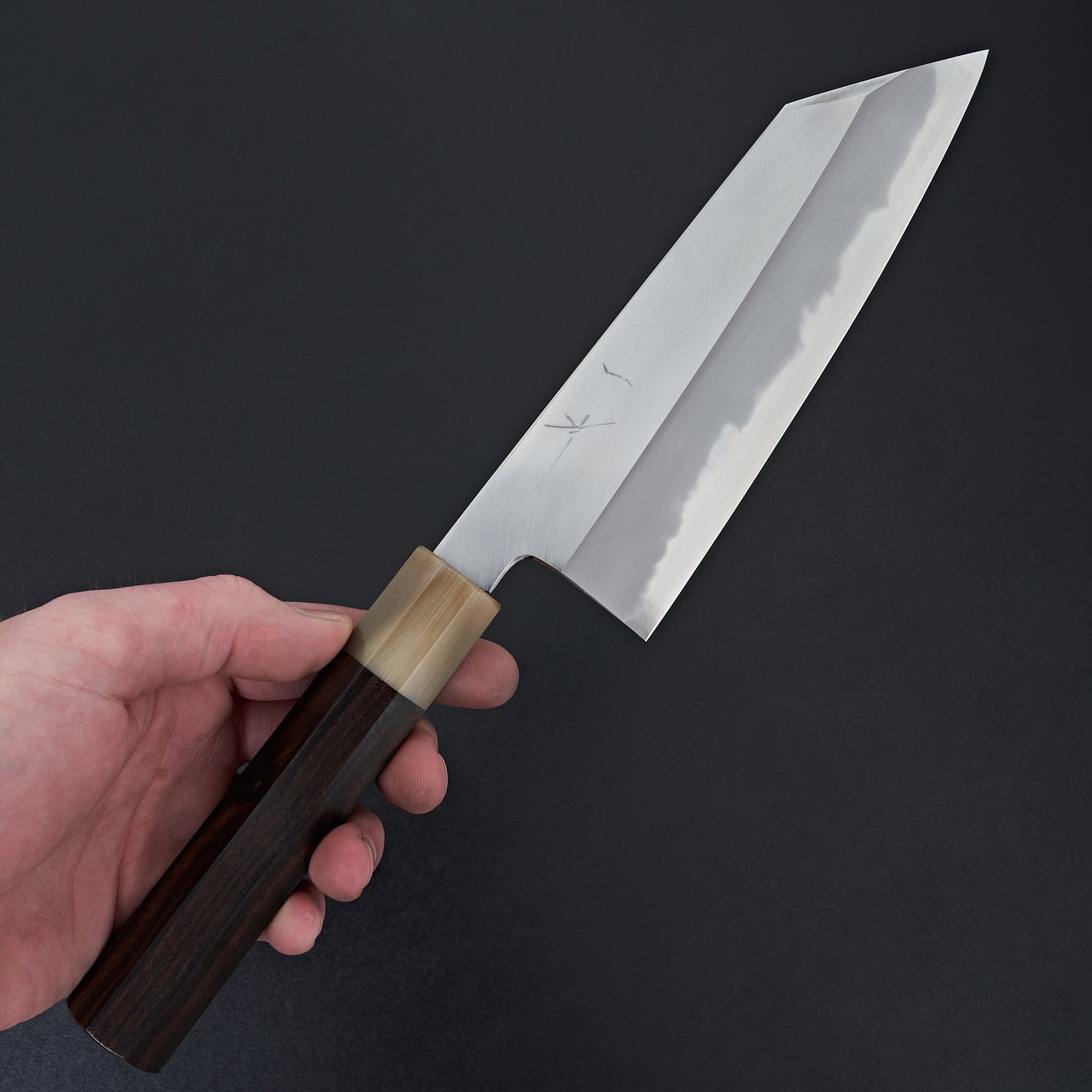 Hitohira Tanaka Kyuzo Blue #1 Migaki Bunka Taihei Makassar Ebony Handle-Hitohira-Carbon Knife Co