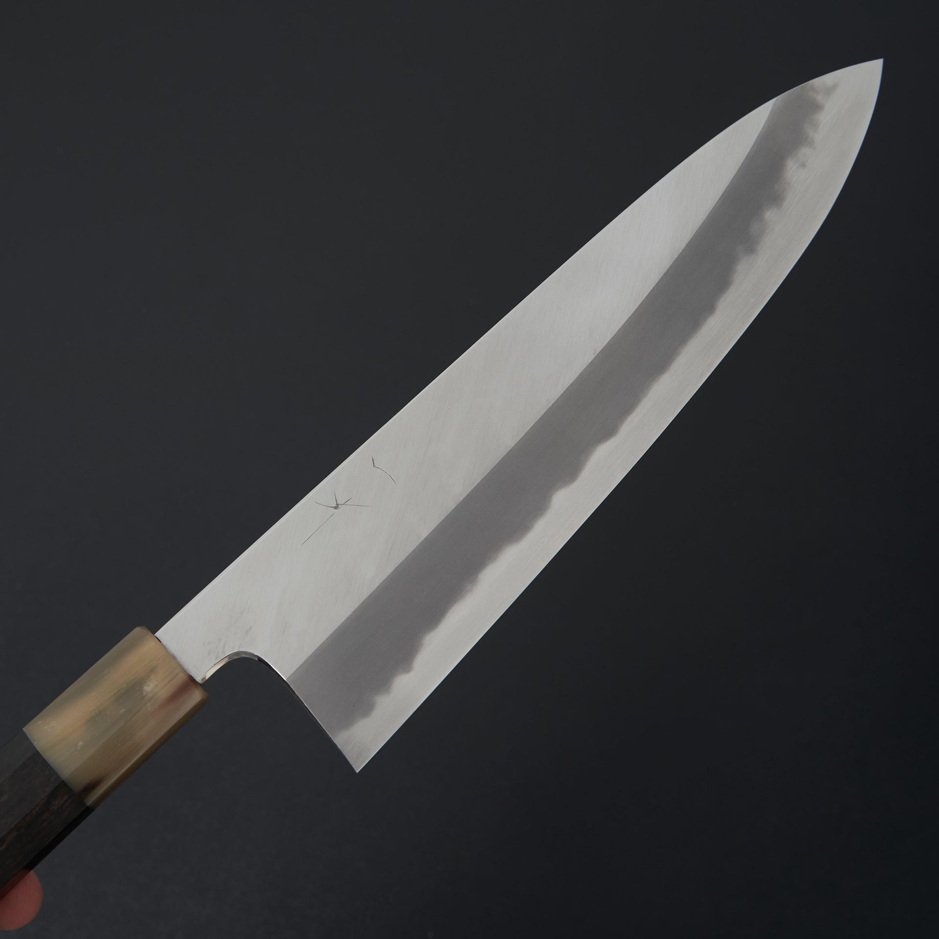 Hitohira Tanaka Kyuzo Blue #1 Migaki Gyuto 240mm Taihei Ebony Handle (Extra Height)-Hitohira-Carbon Knife Co