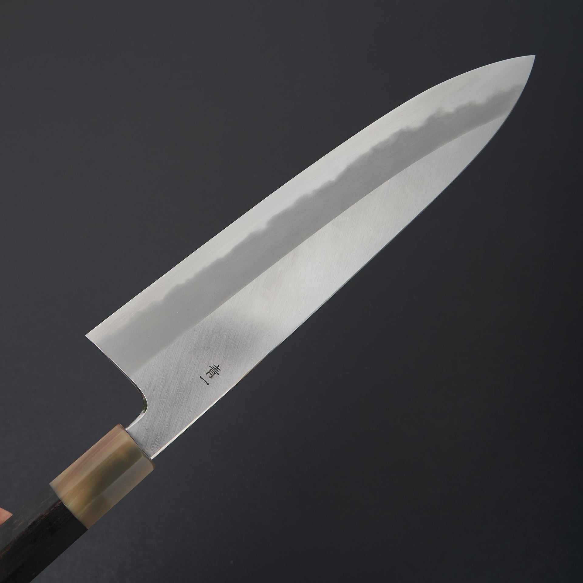 Hitohira Tanaka Kyuzo Blue #1 Migaki Gyuto 240mm Taihei Ebony Handle (Extra Height)-Hitohira-Carbon Knife Co