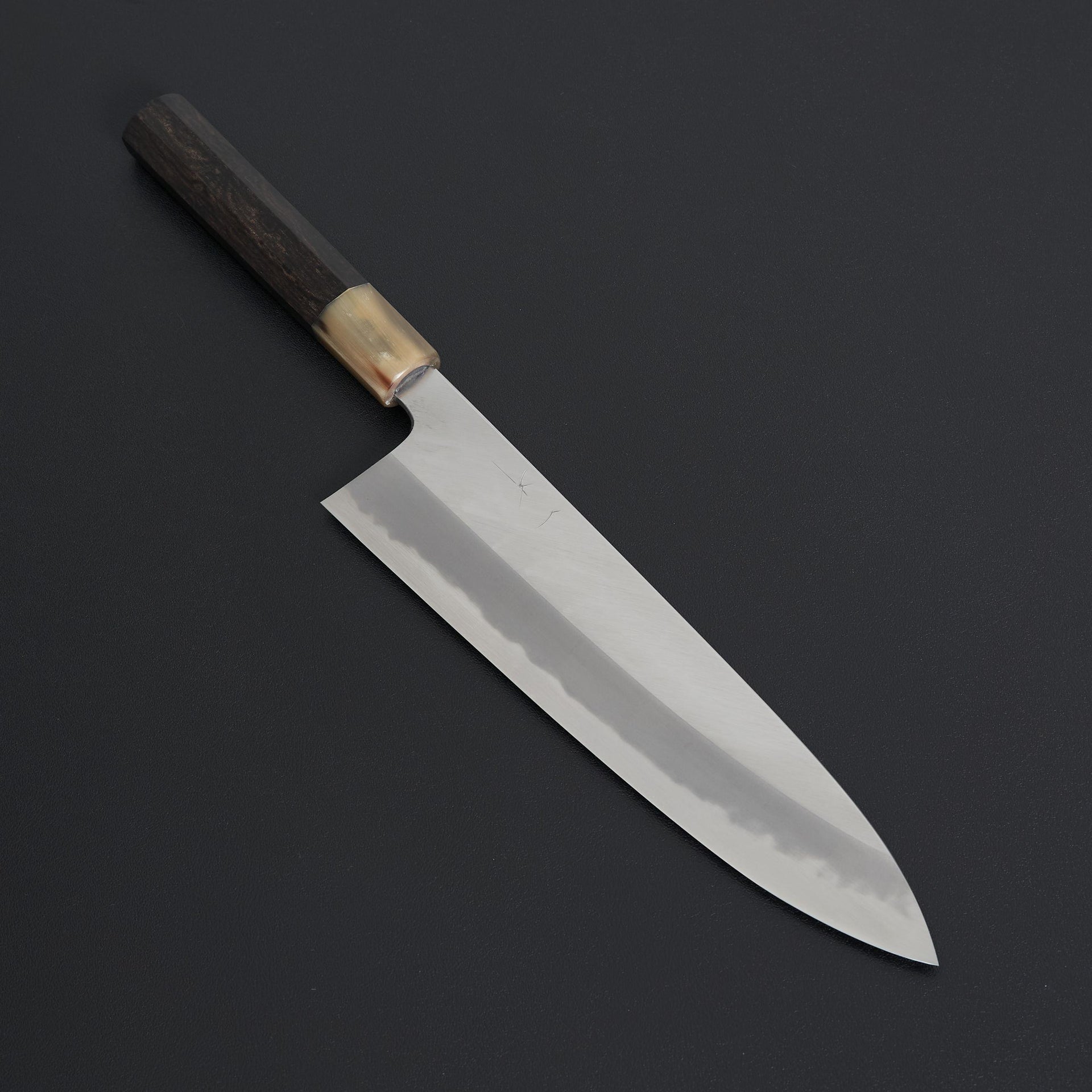 Hitohira Tanaka Kyuzo Blue #1 Migaki Gyuto 240mm Taihei Ebony Handle (Extra Height)-Hitohira-Carbon Knife Co