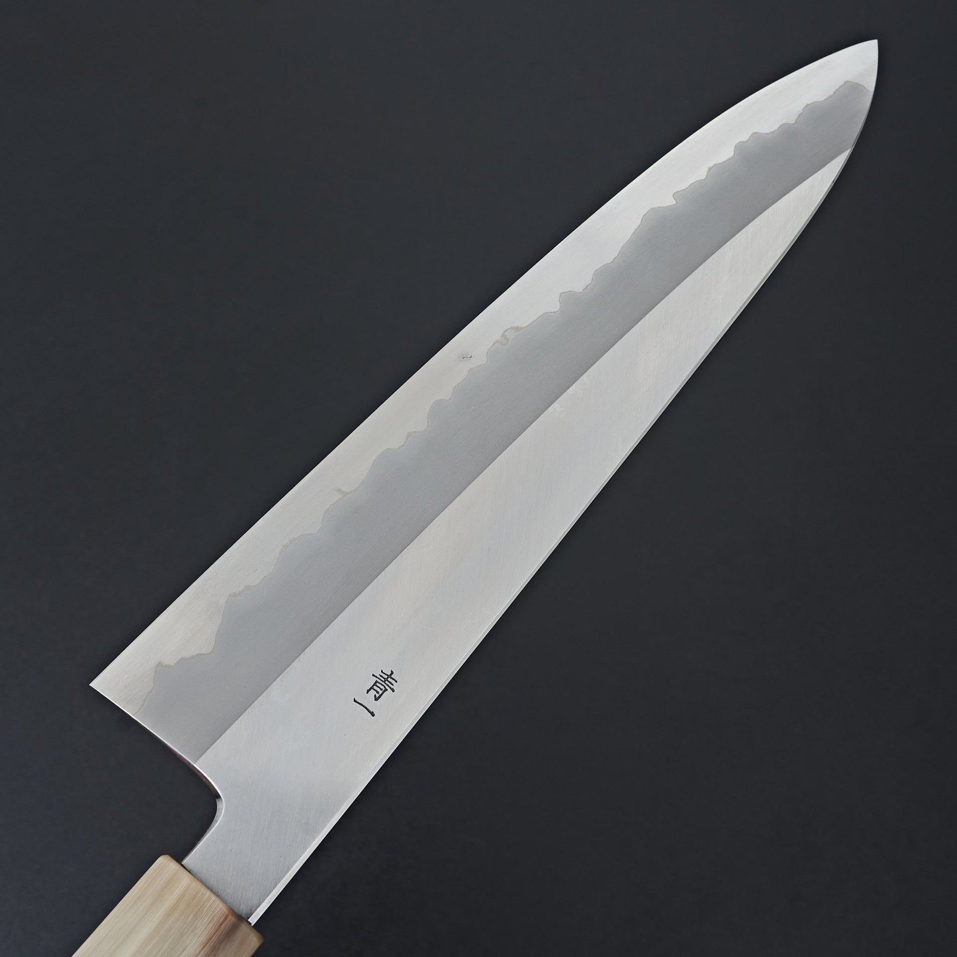Hitohira Tanaka Kyuzo Blue #1 Stainless Clad Gyuto 240mm Taihei Makassar Ebony Handle-Knife-Hitohira-Carbon Knife Co