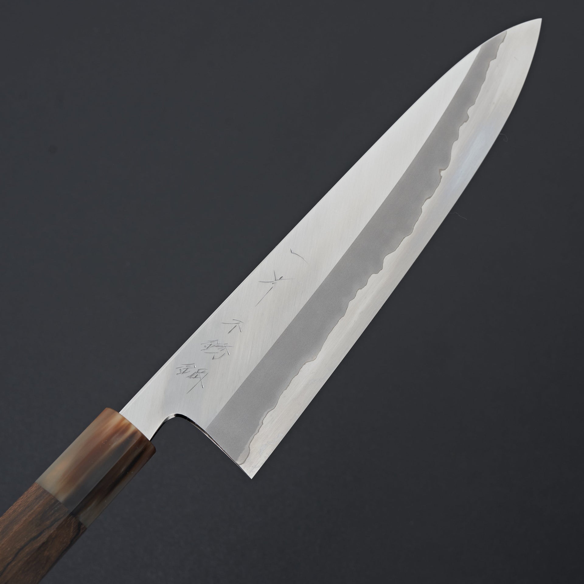 Hitohira Tanaka Kyuzo Blue #1 Stainless Clad Gyuto 240mm Ziricote Handle-Knife-Hitohira-Carbon Knife Co