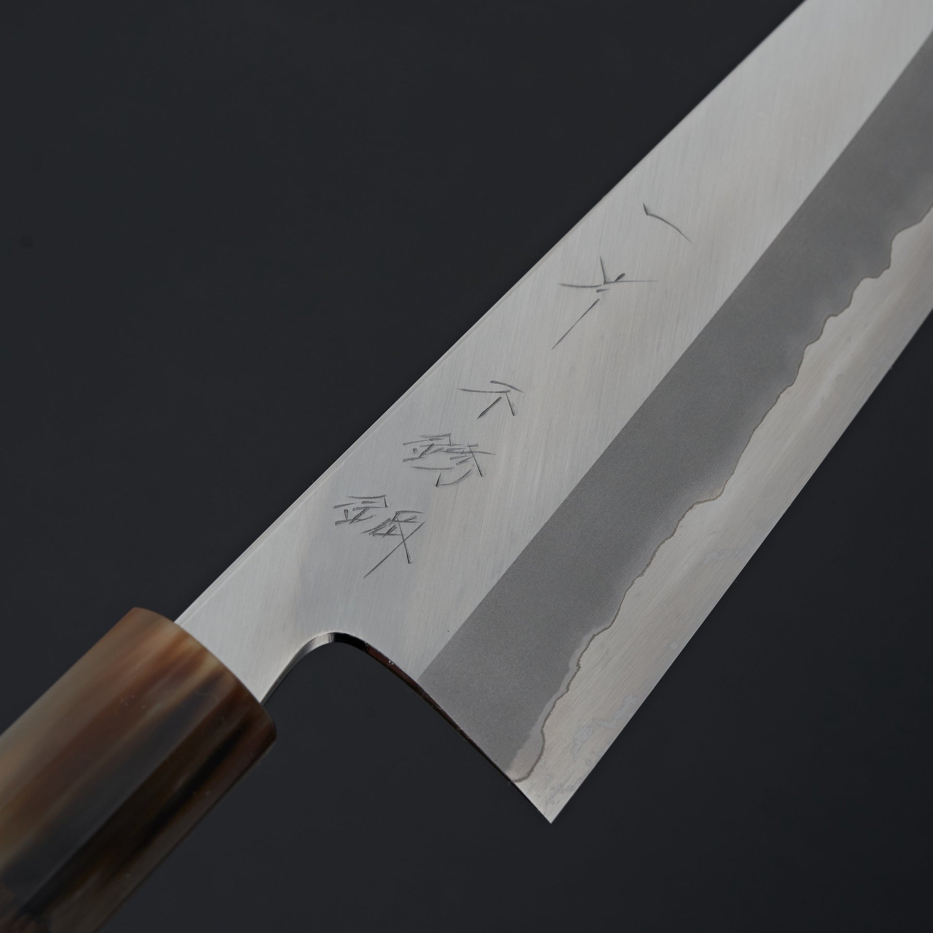 Hitohira Tanaka Kyuzo Blue #1 Stainless Clad Gyuto 240mm Ziricote Handle-Knife-Hitohira-Carbon Knife Co