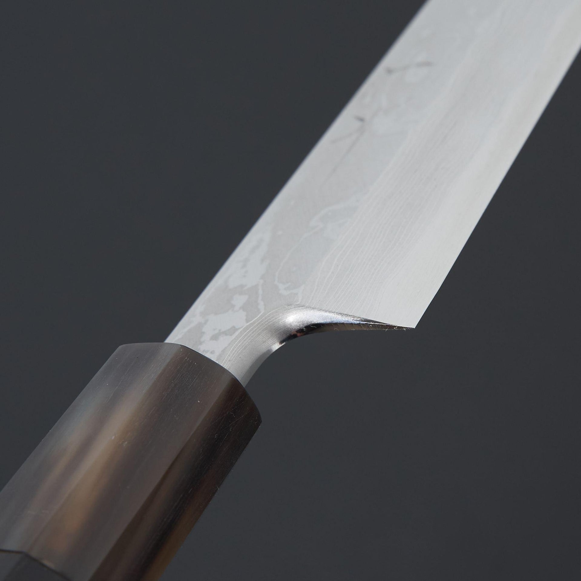 Hitohira Tanaka Manzo Blue #1 Damascus Kiritsuke Yanagiba 270mm Ebony Handle (Saya)-Knife-Hitohira-Carbon Knife Co