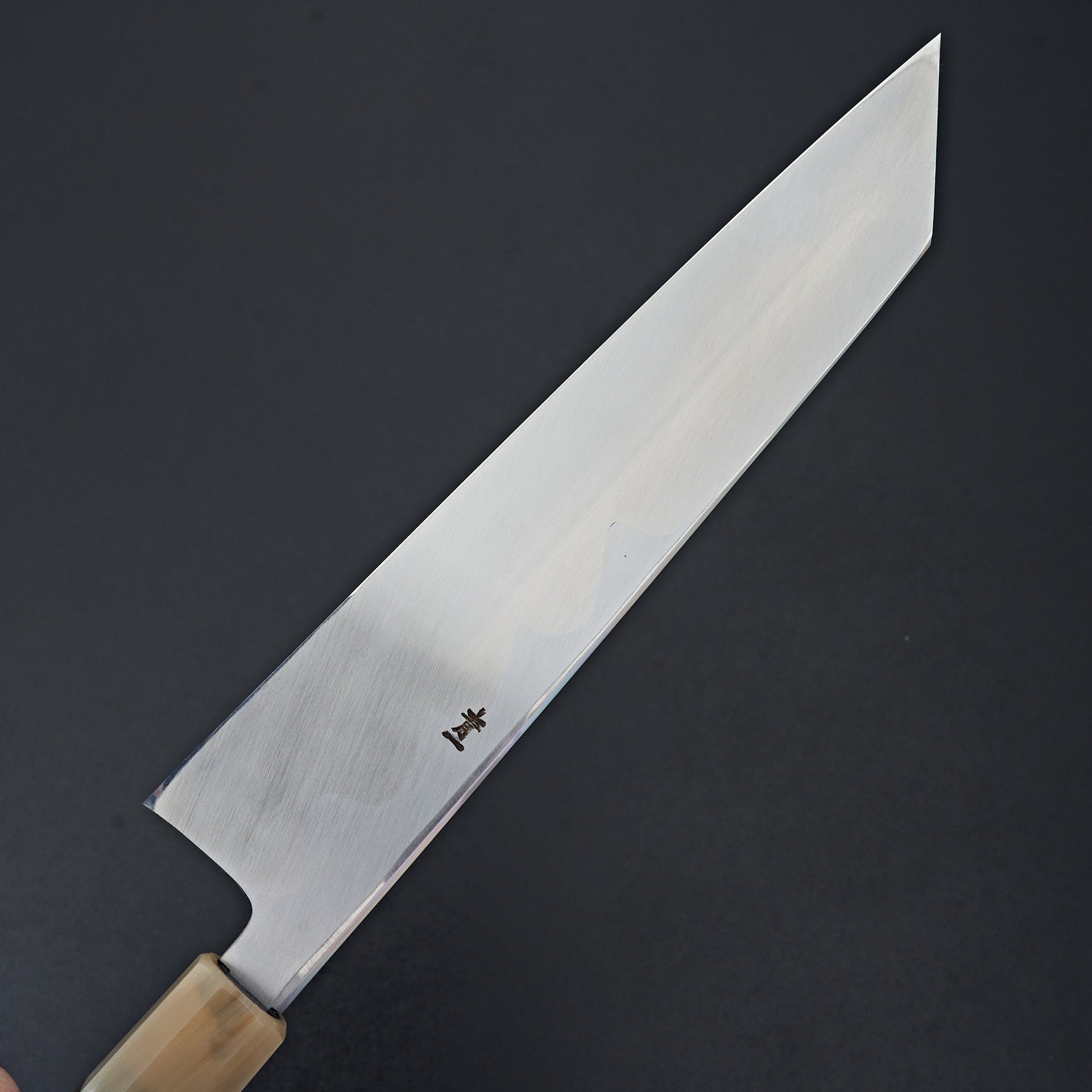 Hitohira Tanaka Mosuke Blue #1 Kiritsuke 240mm Ebony Handle (Mirror Polished/ Saya)-Knife-Hitohira-Carbon Knife Co