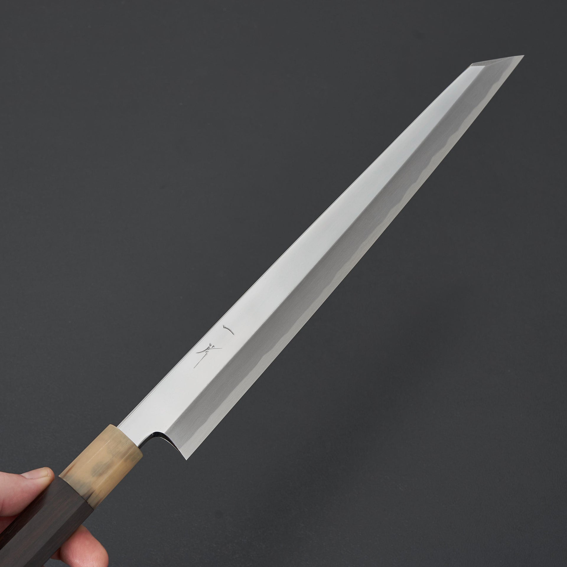 Hitohira Tanaka Mosuke Blue #1 Kiritsuke Yanagiba 300mm Ebony Handle-Knife-Hitohira-Carbon Knife Co