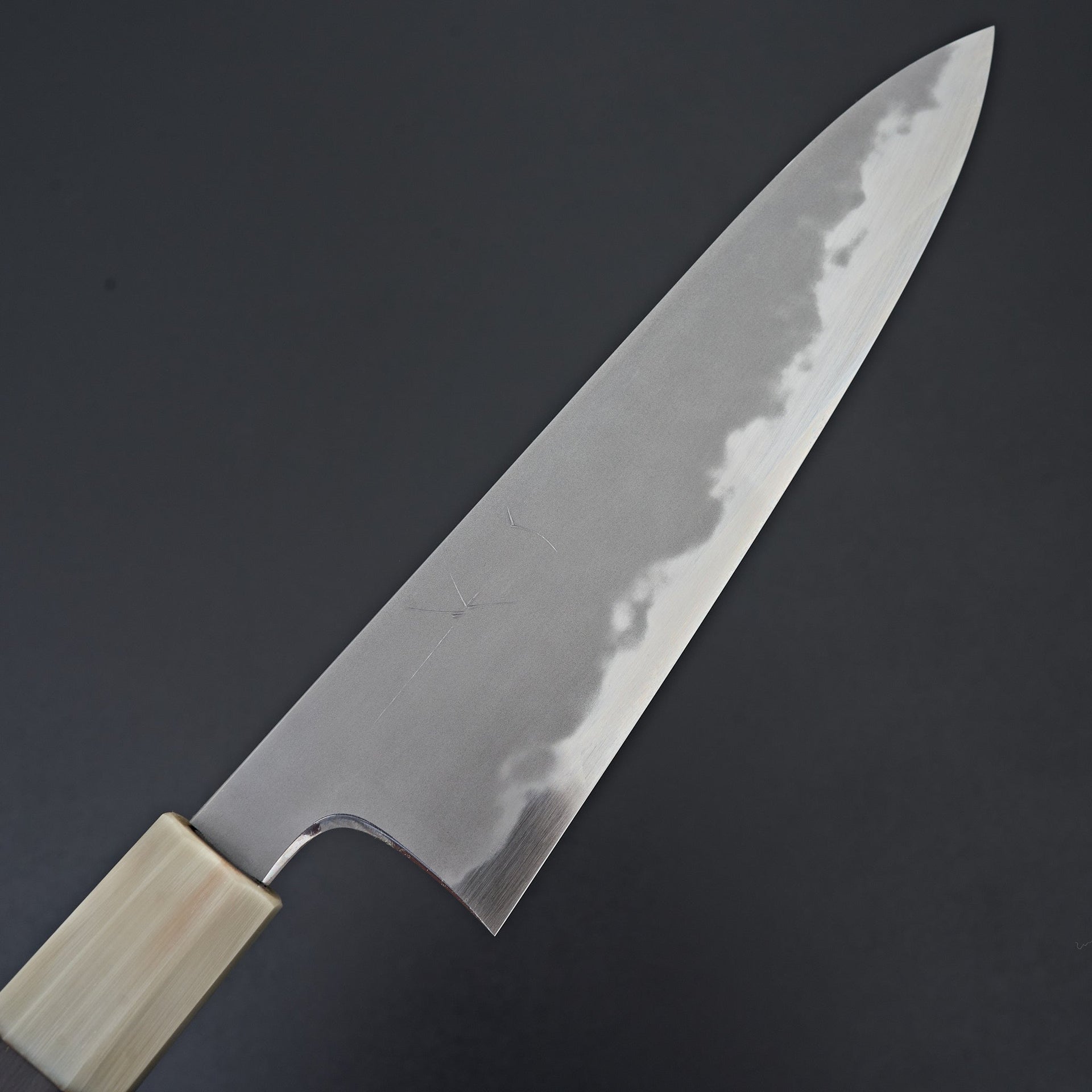 Hitohira Tanaka Yohei Blue #1 Kasumi Gyuto 210mm Ebony Handle-Knife-Hitohira-Carbon Knife Co