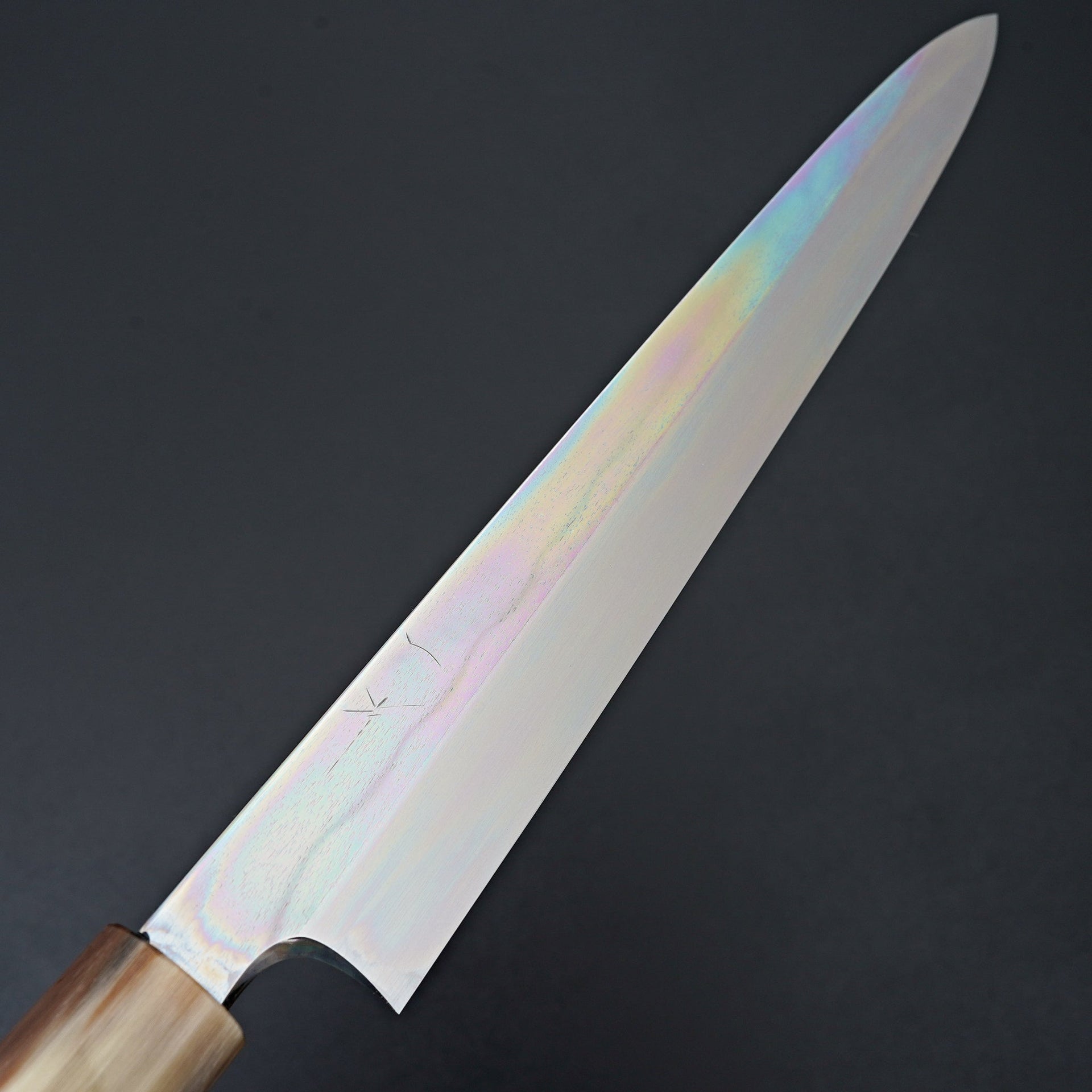 Hitohira Togashi Blue #1 Tanryumon Mizu Honyaki Yanagiba 300mm Taihei Ebony Handle (Saya)-Knife-Hitohira-Carbon Knife Co