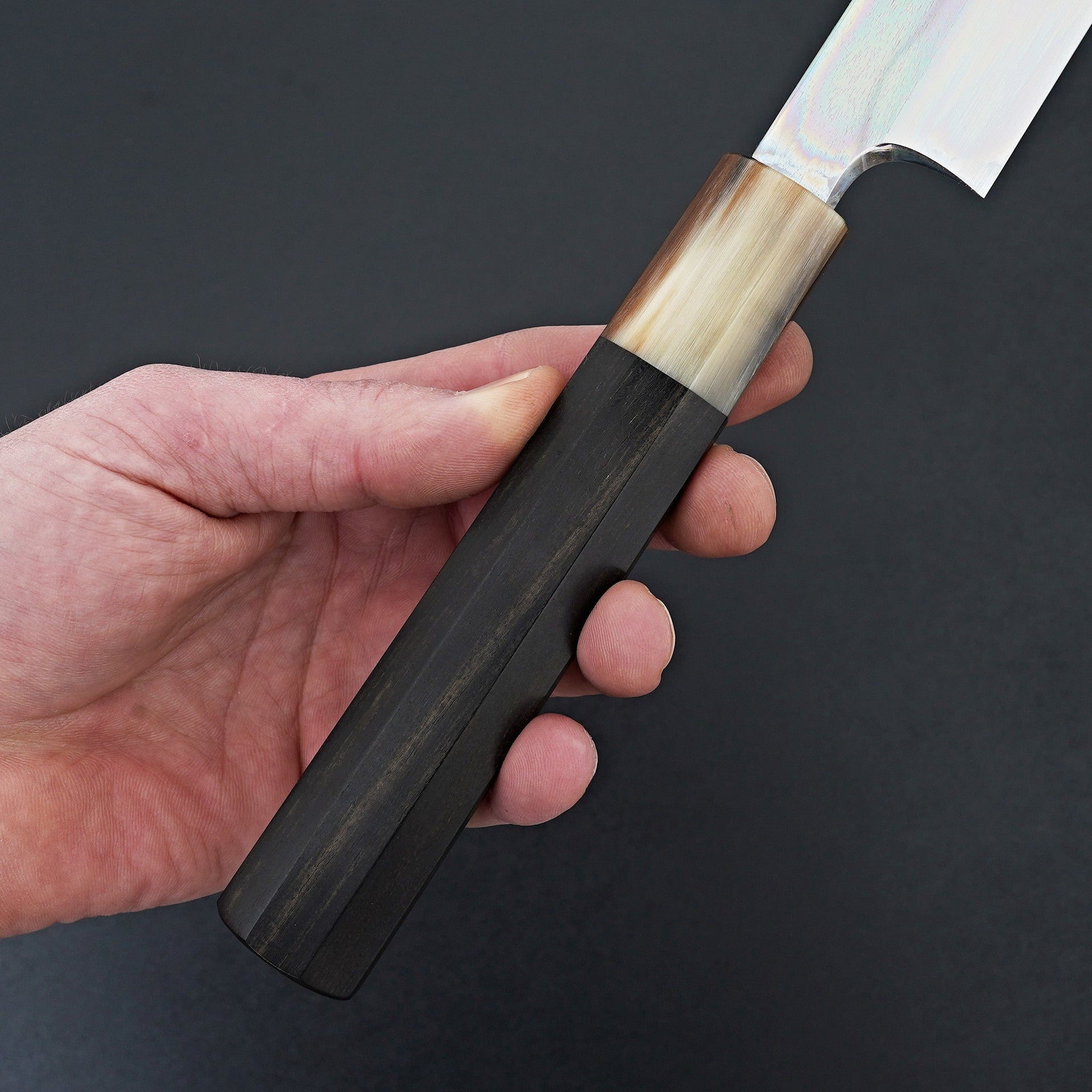 Hitohira Togashi Blue #1 Tanryumon Mizu Honyaki Yanagiba 300mm Taihei Ebony Handle (Saya)-Knife-Hitohira-Carbon Knife Co