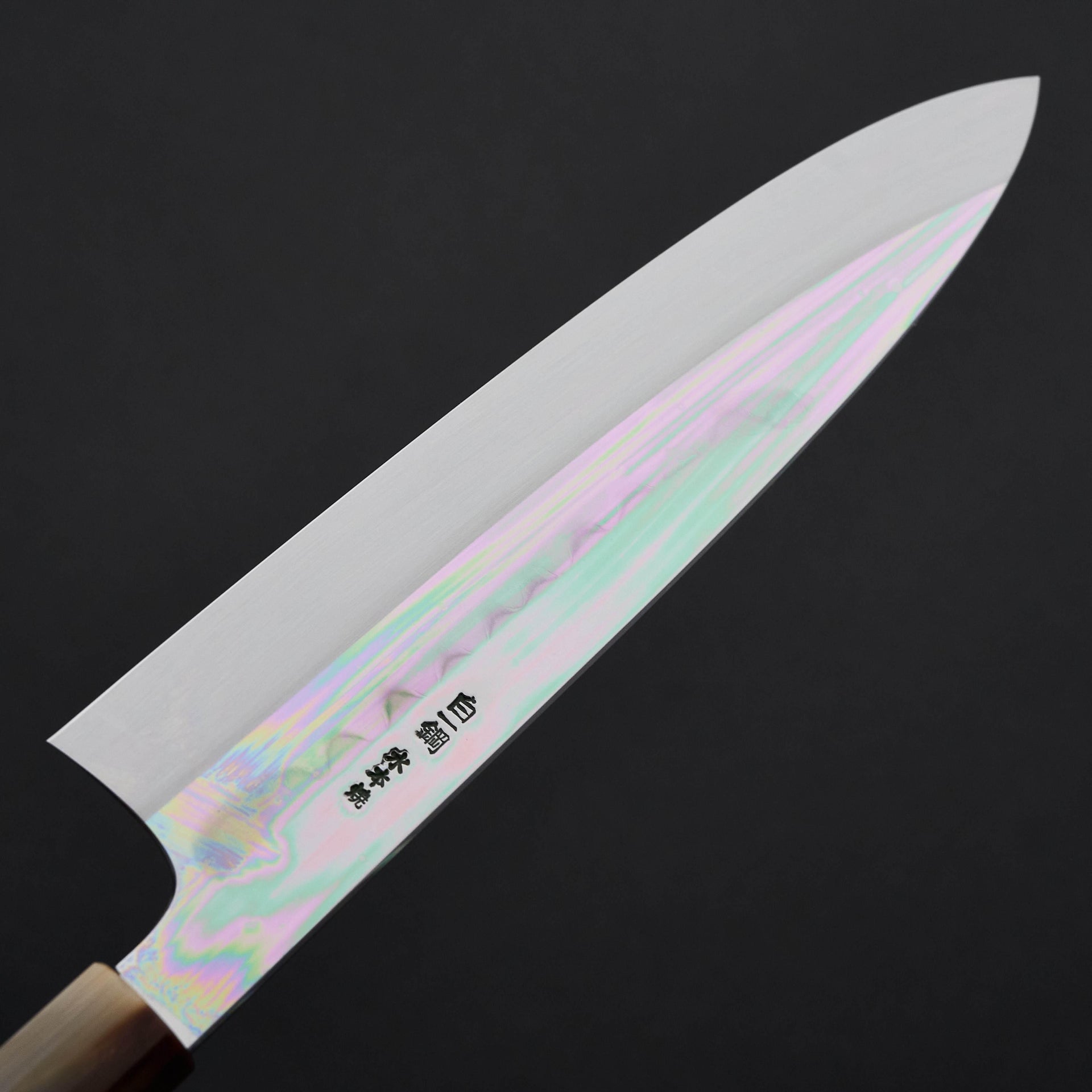 Hitohira Togashi Kambei White #1 Mizu Honyaki Gyuto 240mm Ziricote Handle-Knife-Hitohira-Carbon Knife Co