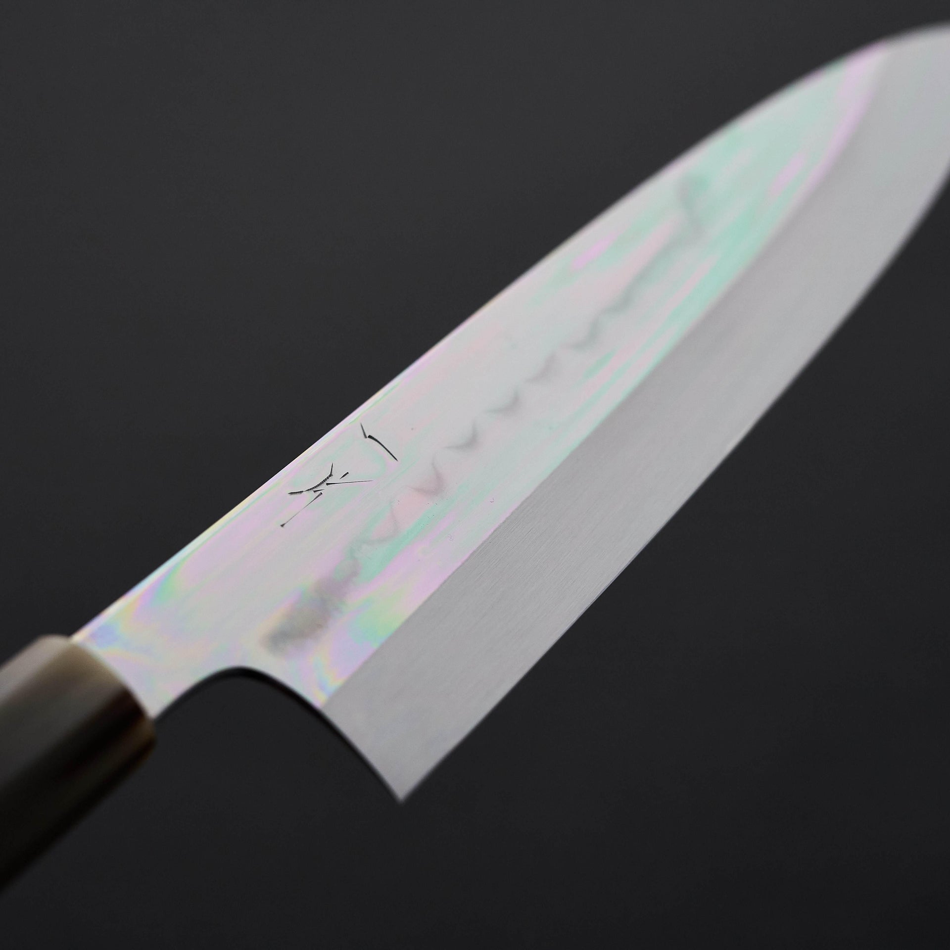 Hitohira Togashi Kambei White #1 Mizu Honyaki Gyuto 240mm Ziricote Handle-Knife-Hitohira-Carbon Knife Co