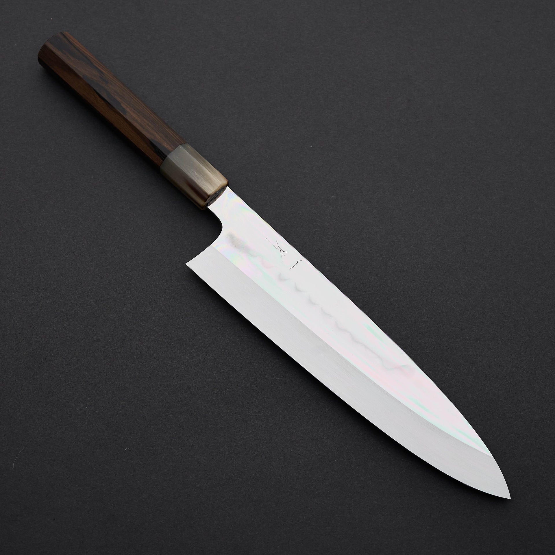 Hitohira Togashi Kambei White #1 Mizu Honyaki Gyuto 240mm Ziricote Handle-Knife-Hitohira-Carbon Knife Co