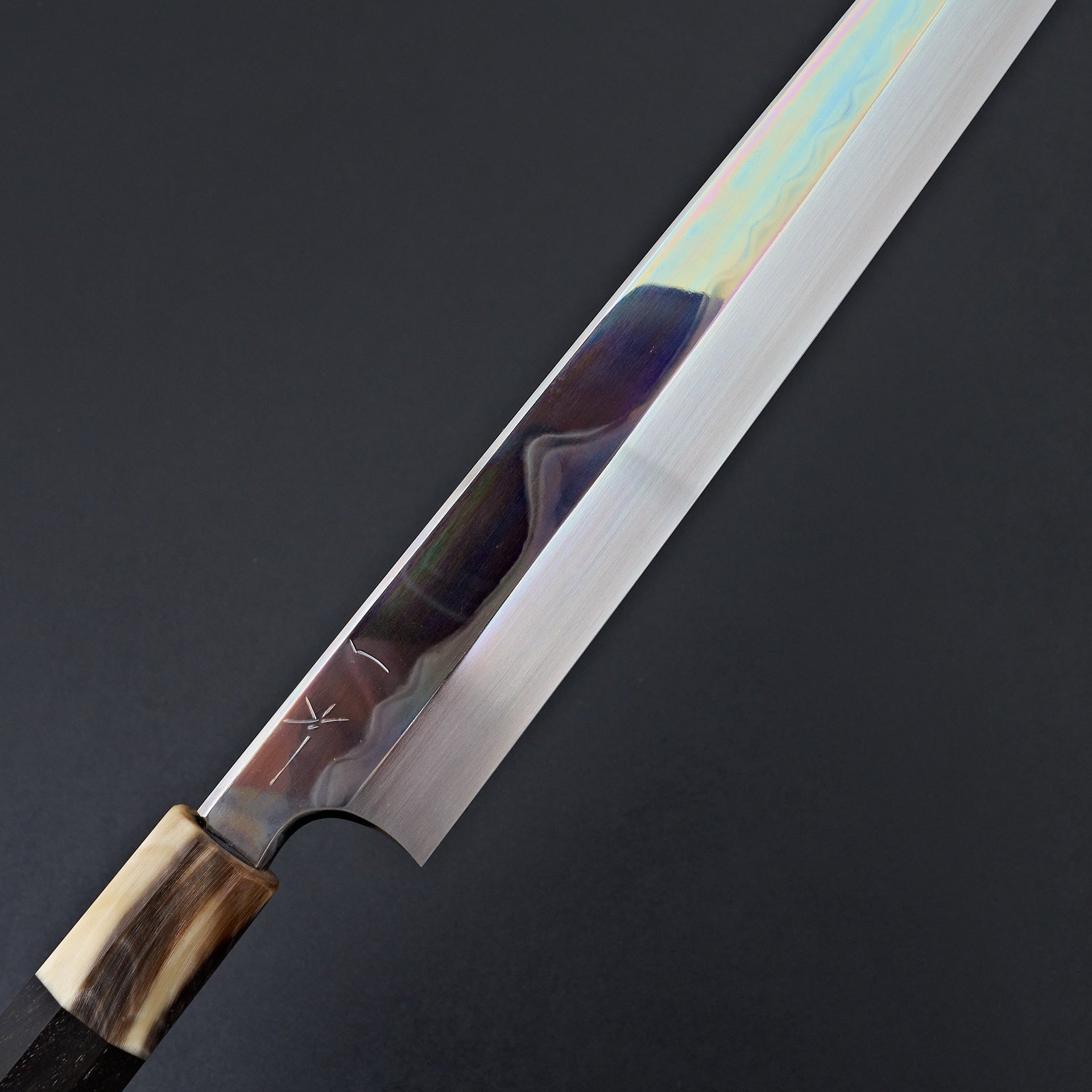 Hitohira Togashi White #1 Fuji Mizu Honyaki Yanagiba 300mm Taihei Ebony Handle (Saya)-Knife-Hitohira-Carbon Knife Co