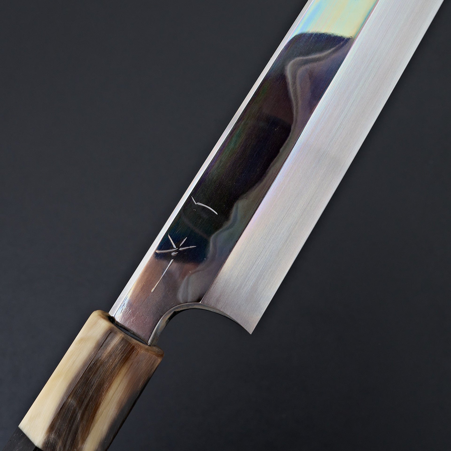 Hitohira Togashi White #1 Fuji Mizu Honyaki Yanagiba 300mm Taihei Ebony Handle (Saya)-Knife-Hitohira-Carbon Knife Co