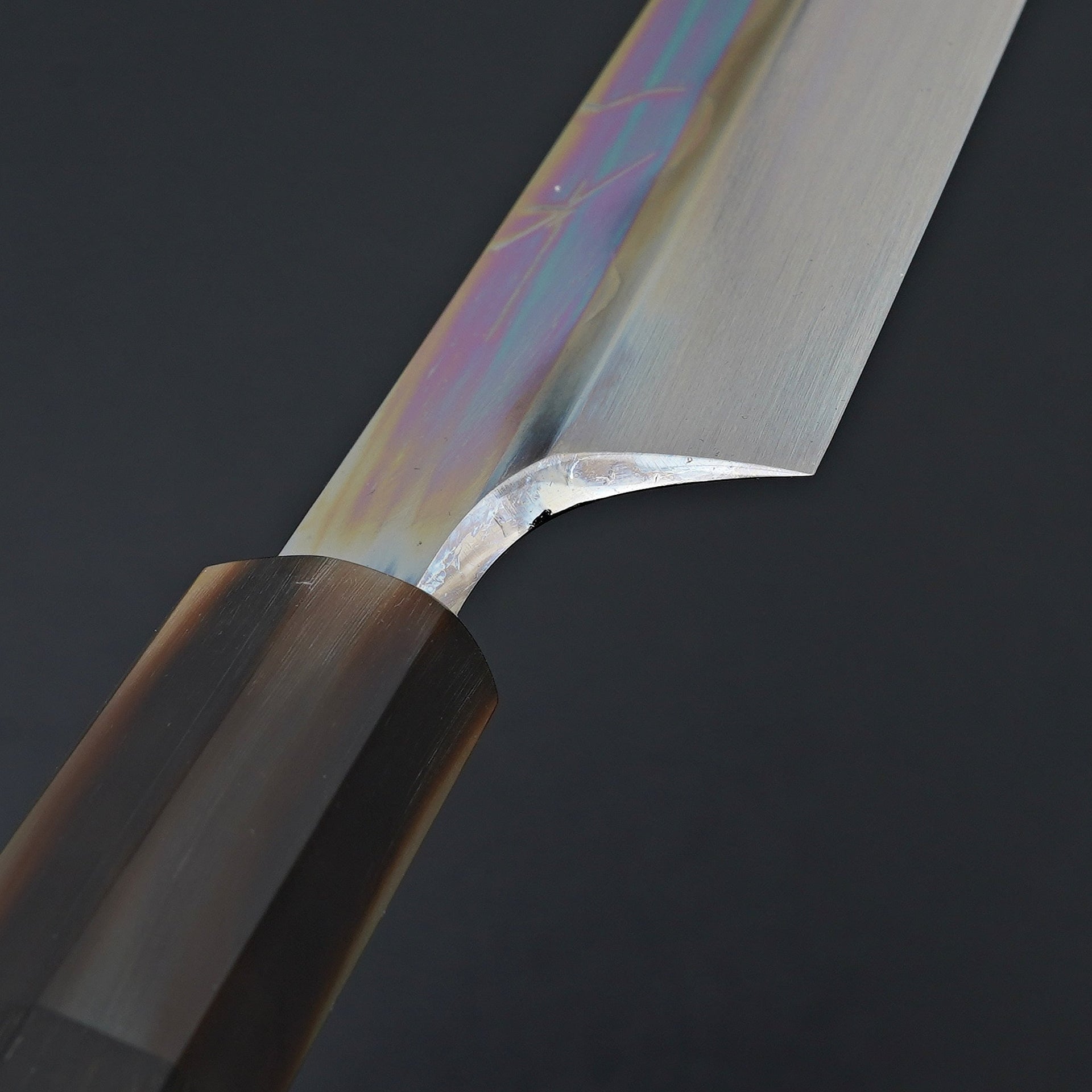 Hitohira Togashi White #1 Notaremon Mizu Honyaki Yanagi Sakimaru 300mm Taihei Ebony Handle (Saya)-Knife-Hitohira-Carbon Knife Co
