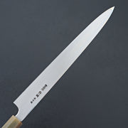 Hitohira Togashi White #1 Sanbonsugi Mizu Honyaki Yanagiba 300mm Taihei Ebony Handle (Saya)-Knife-Hitohira-Carbon Knife Co