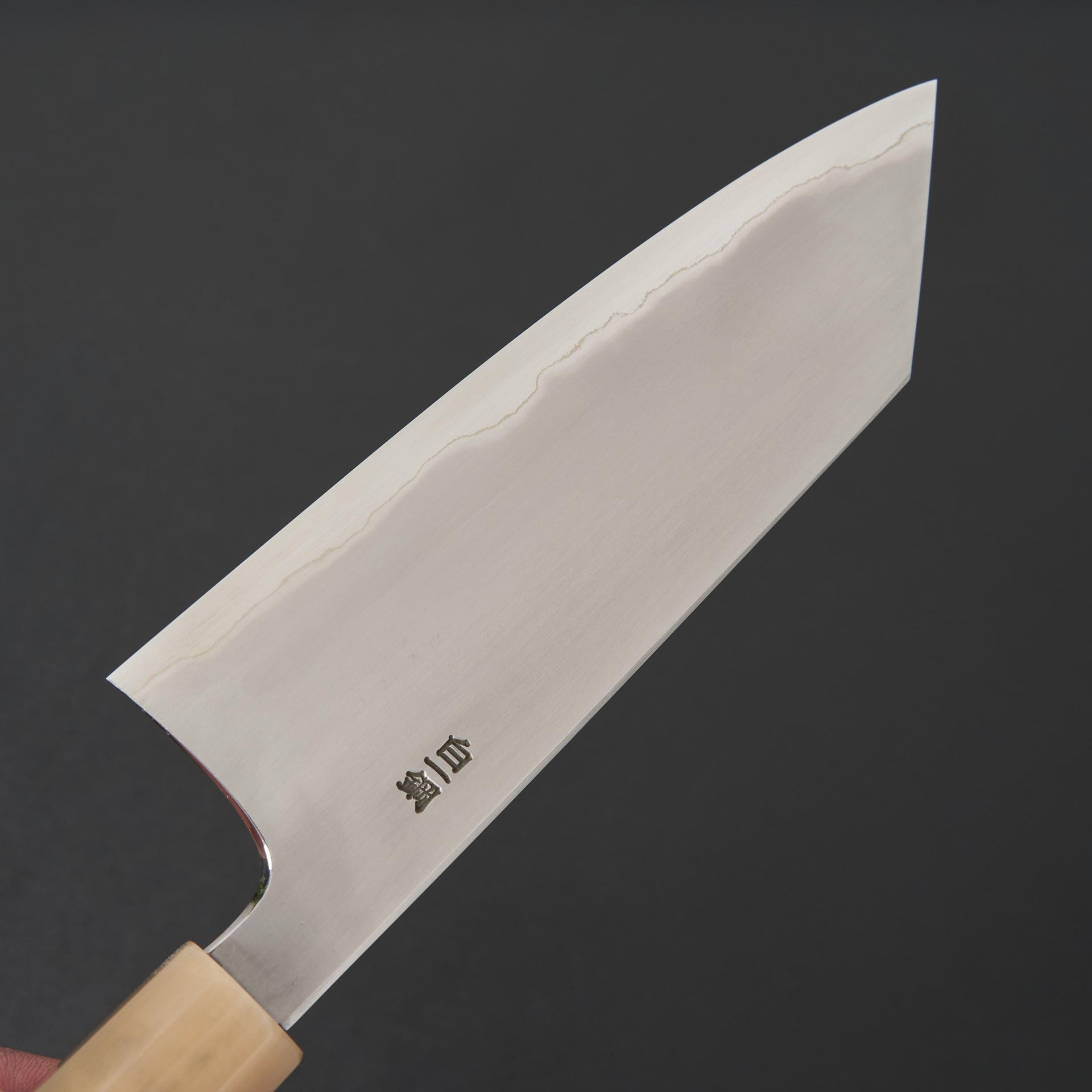 Hitohira Togashi White #1 Stainless Clad Kasumi Bunka 180mm Ebony Handle-Knife-Hitohira-Carbon Knife Co