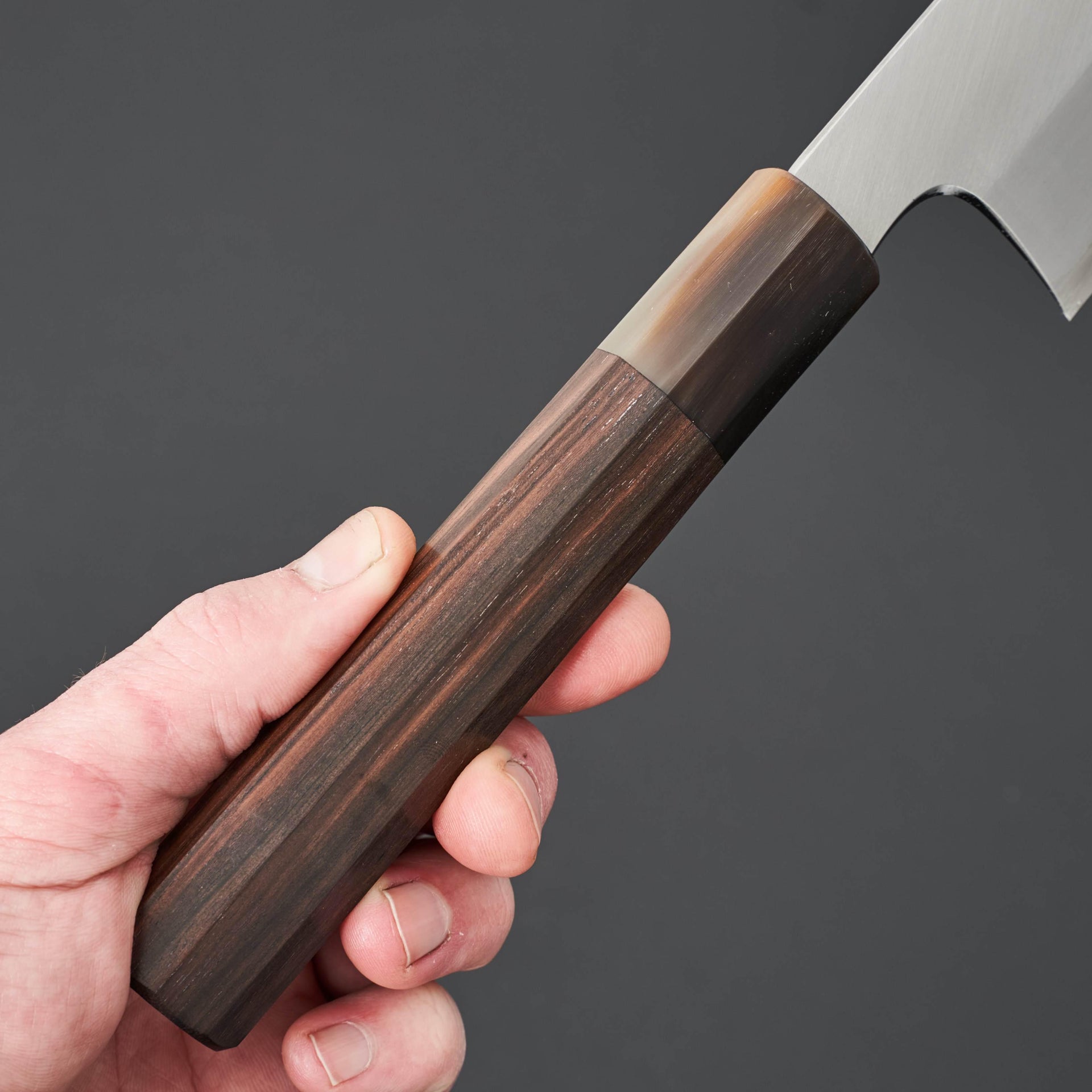 Hitohira Togashi White #1 Stainless Clad Kiritsuke Gyuto 240mm Taihei Ebony Handle-Knife-Hitohira-Carbon Knife Co