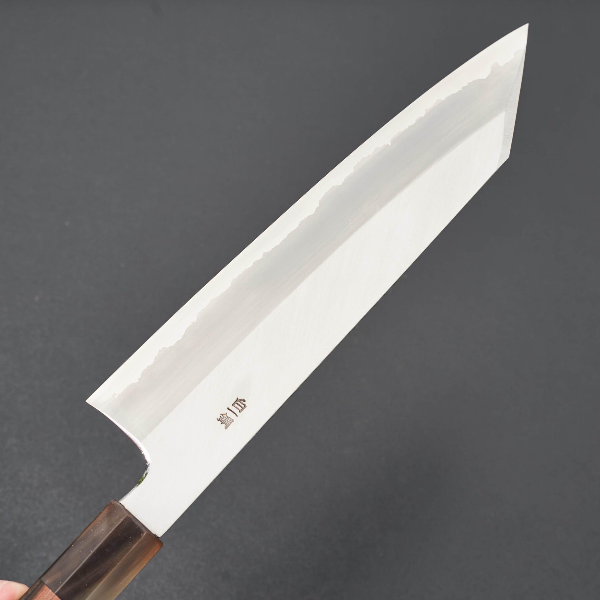 Hitohira Togashi White #1 Stainless Clad Kiritsuke Gyuto 240mm Taihei Ebony Handle-Knife-Hitohira-Carbon Knife Co