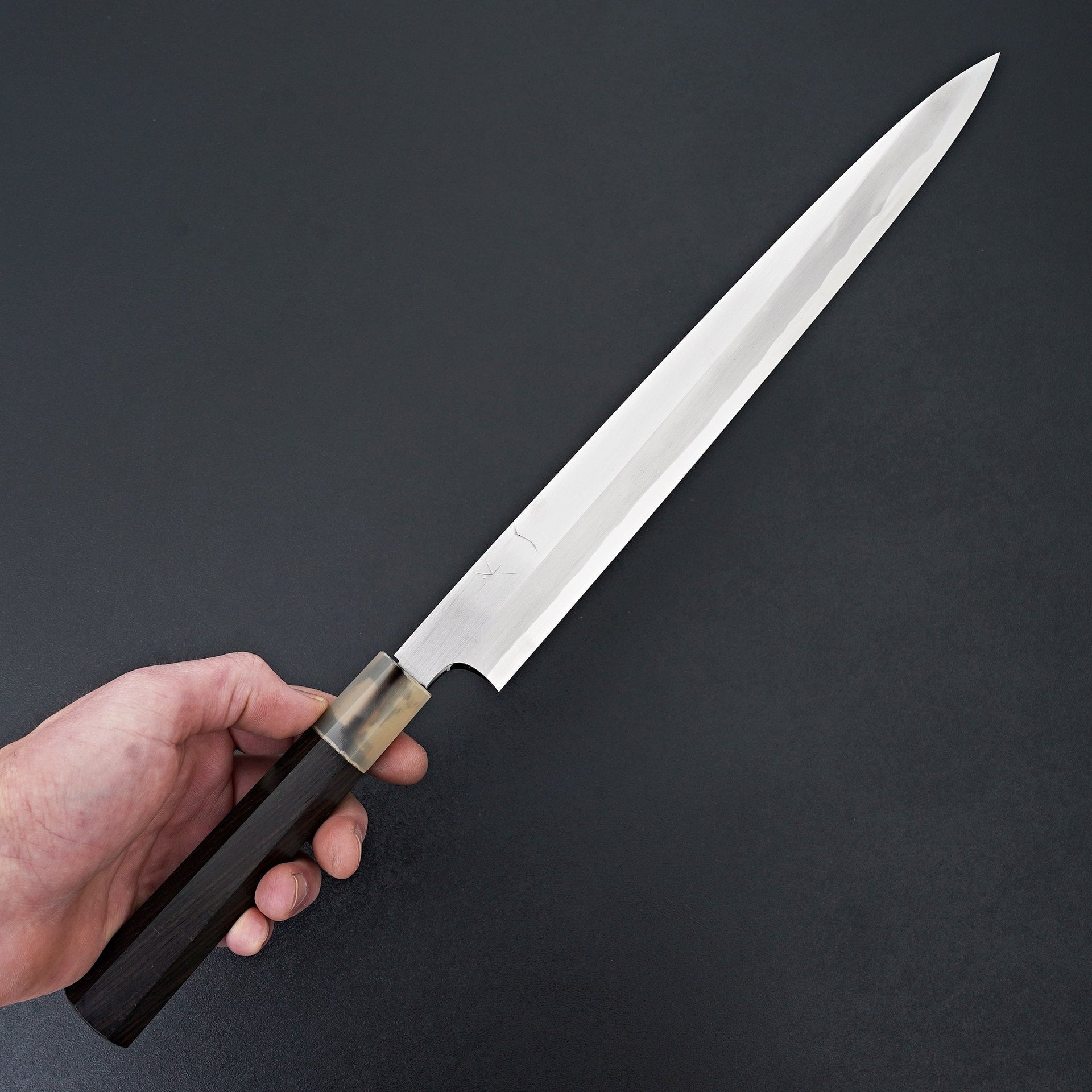 Hitohira Togashi White #1 Tachi Yanagiba 300mm Ebony Handle (Saya)-Knife-Hitohira-Carbon Knife Co