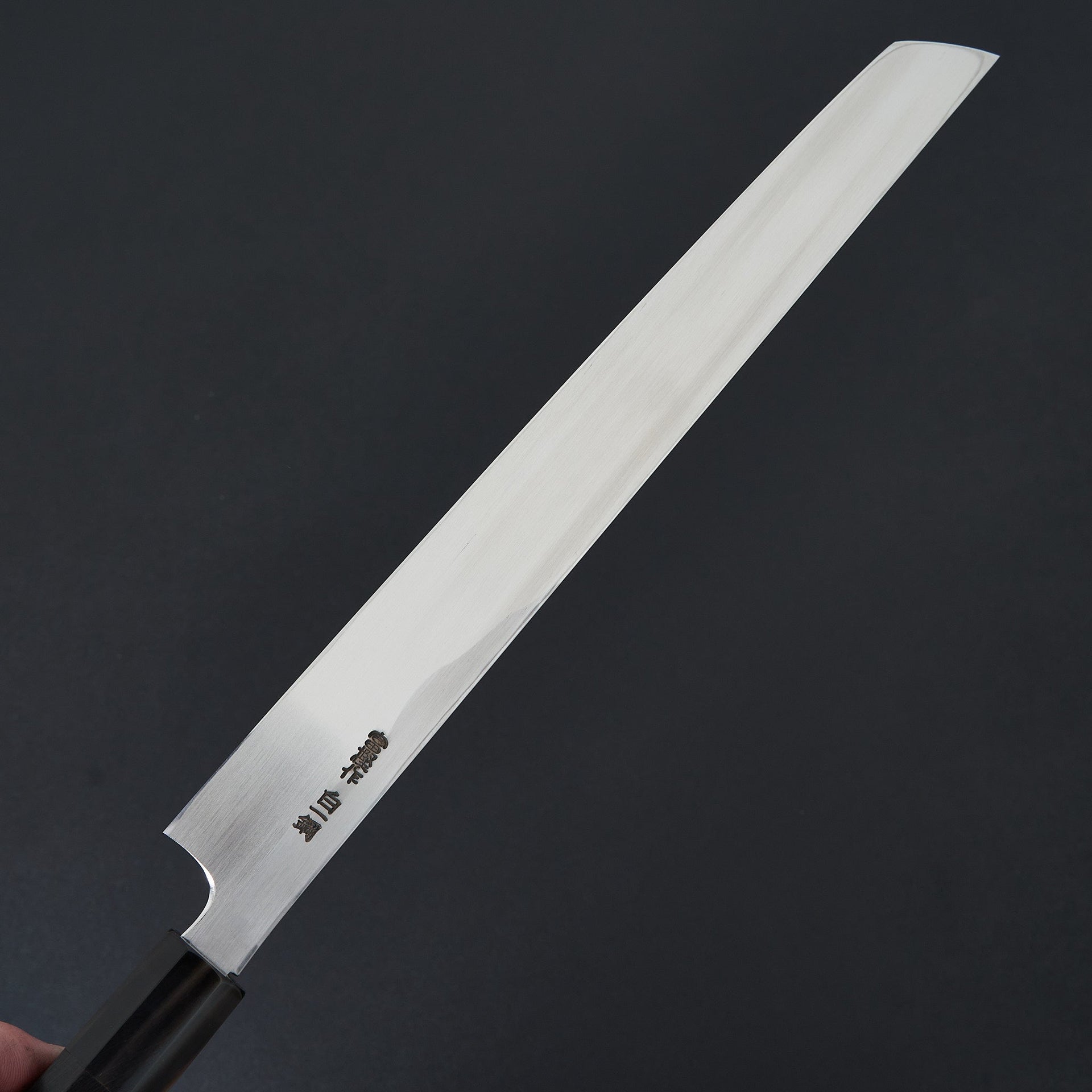 Hitohira Togashi White #1 Yanagi Sakimaru 300mm Ebony Handle (Saya)-Knife-Hitohira-Carbon Knife Co