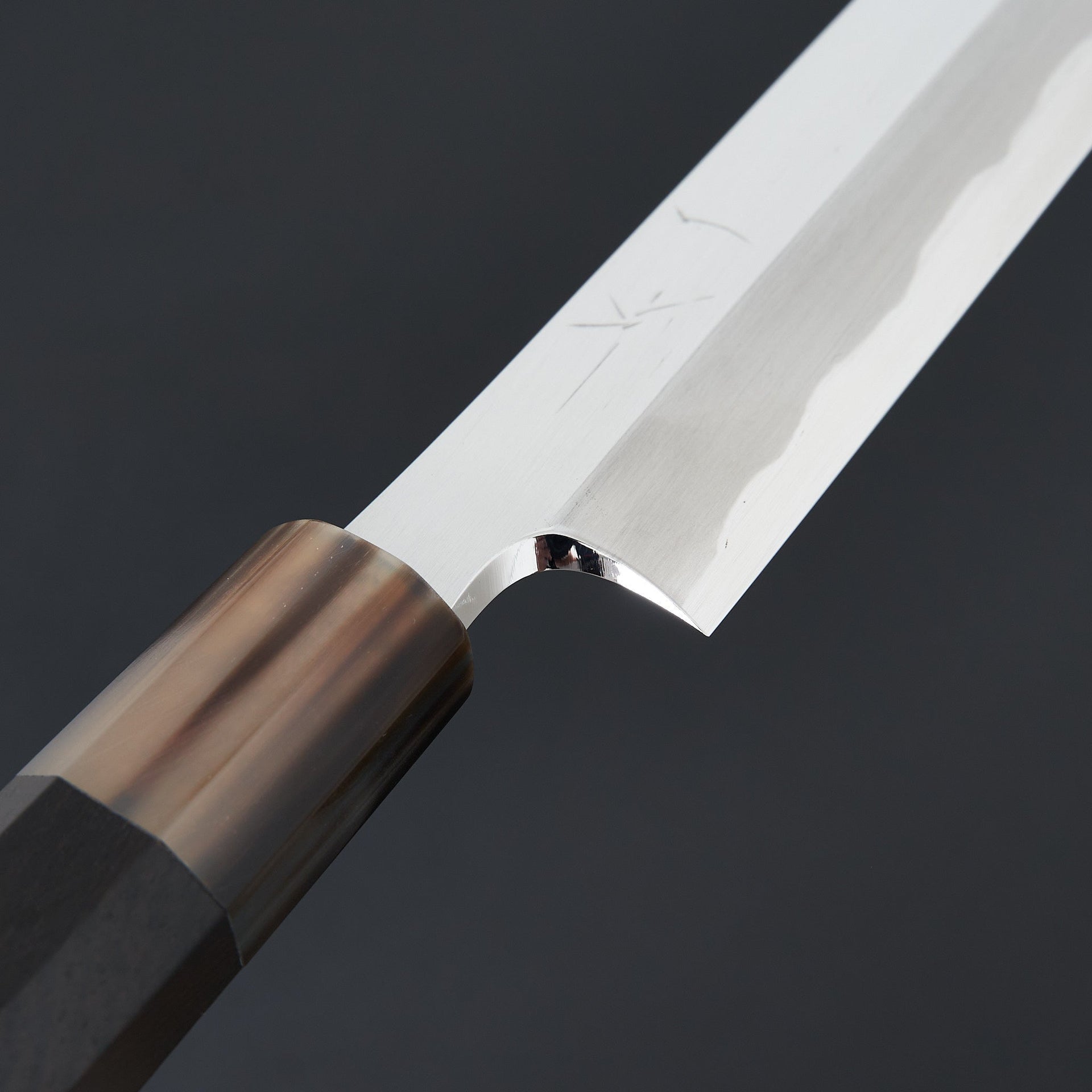 Hitohira Togashi White #1 Yanagi Sakimaru 300mm Ebony Handle (Saya)-Knife-Hitohira-Carbon Knife Co