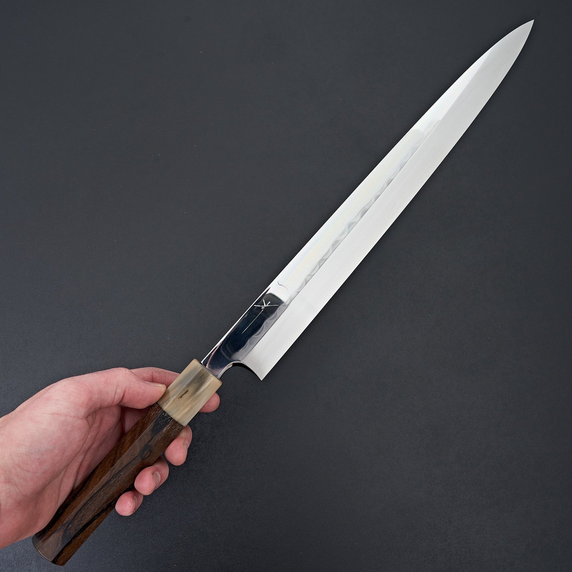 Hitohira Togashi White #2 Mizu Honyaki Yanagiba 330mm Ziricote Handle (Saya)-Knife-Hitohira-Carbon Knife Co