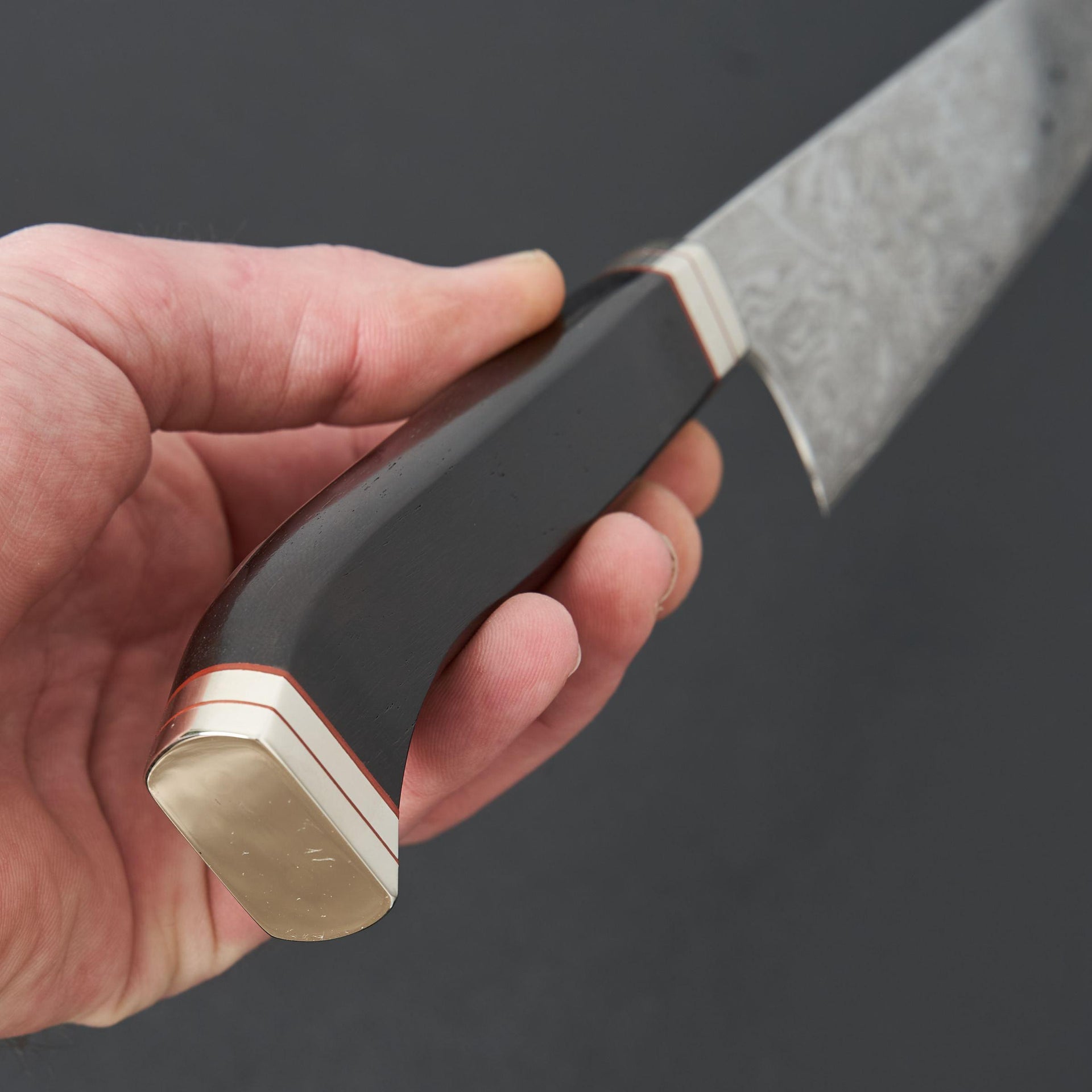 Hitohira Uki Sakura Damascus Gyuto 240mm Ebony Handle (Fusion Handle)-Knife-Hitohira-Carbon Knife Co
