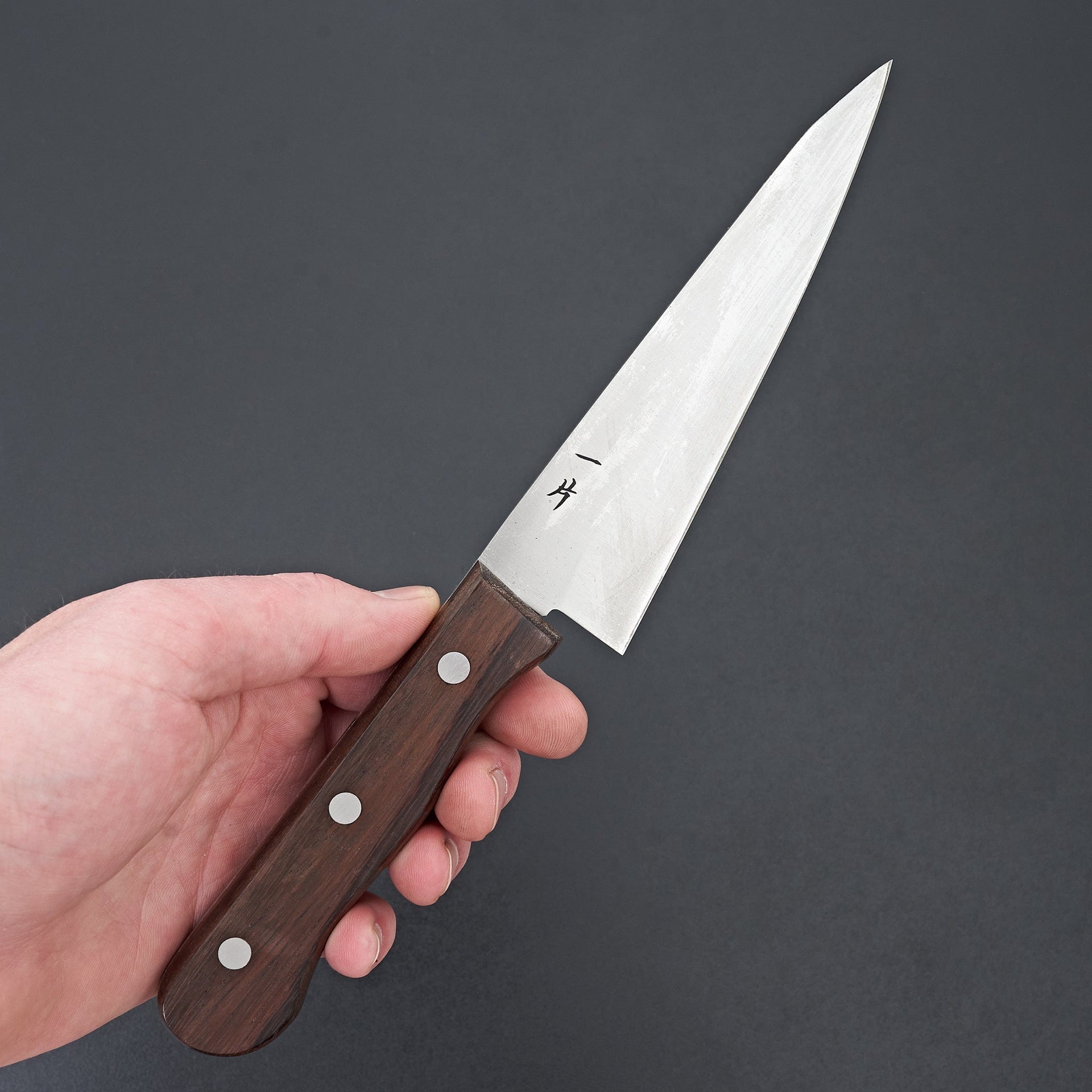Hitohira Vintage SK Honesuki Kaku Ebony Handle (No Bolster/ Bigger Handle)-Knife-Kanehide-Carbon Knife Co