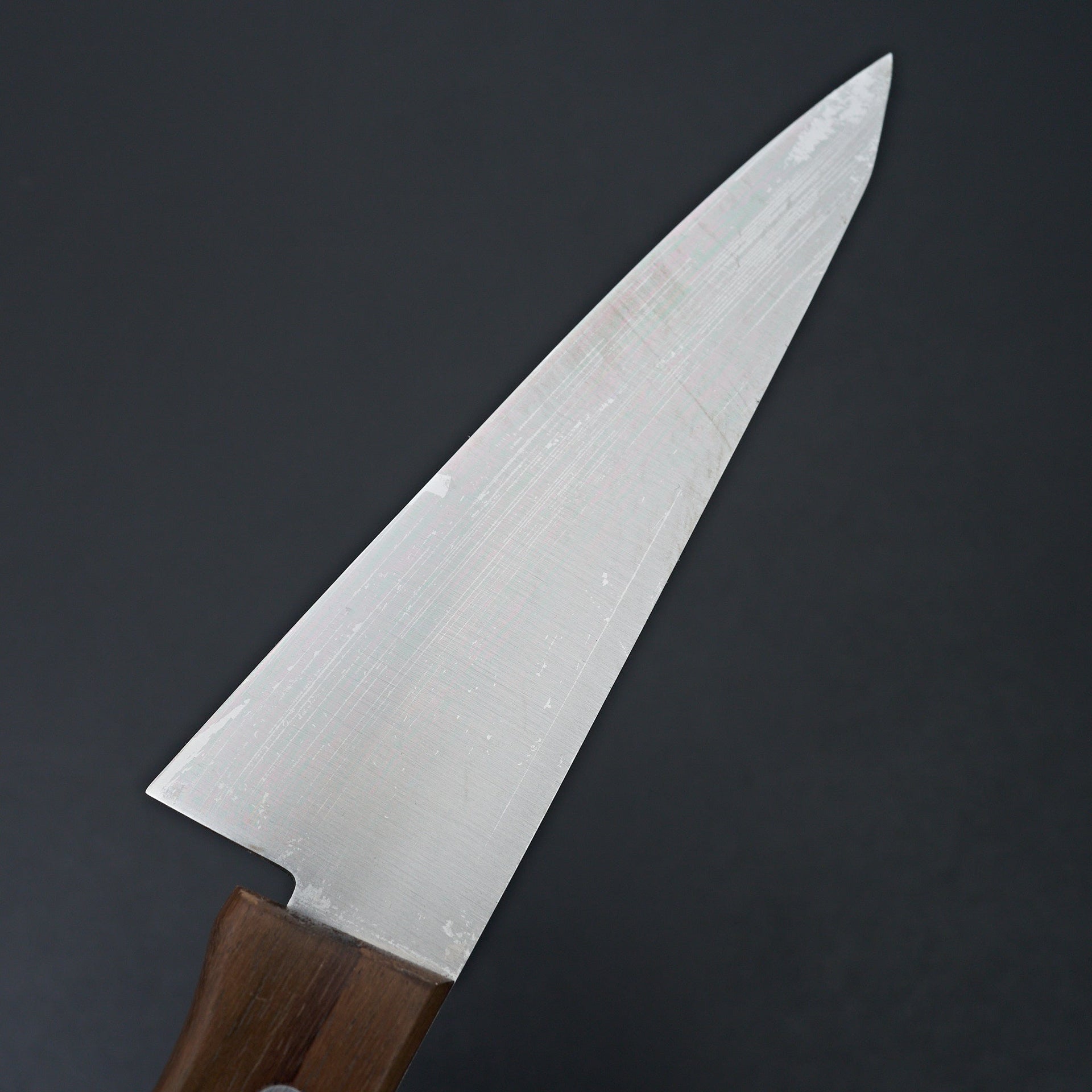 Hitohira Vintage SK Honesuki Kaku Wood Handle (No Bolster/ Bigger Handle)-Knife-Kanehide-Carbon Knife Co