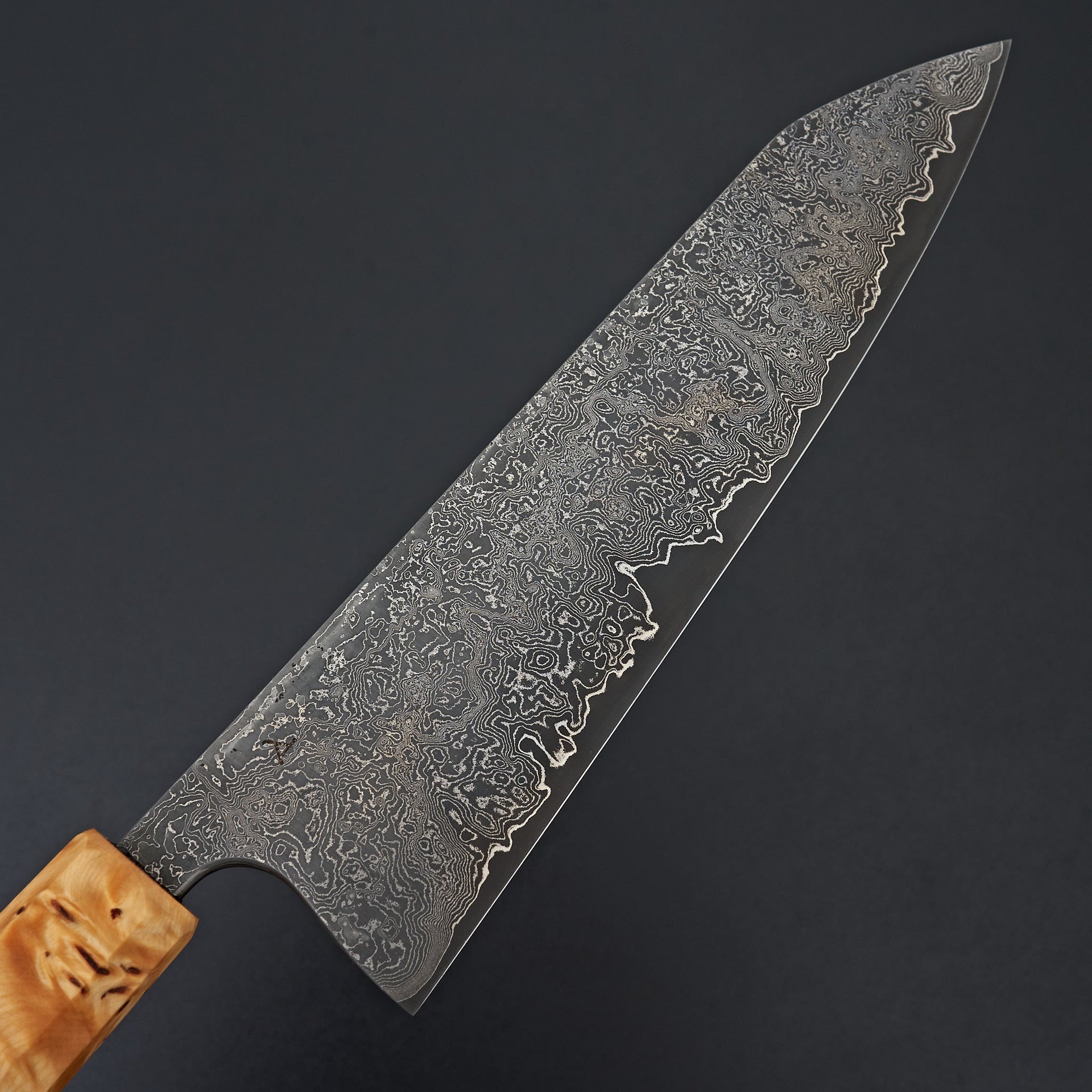 Jamison Chopp CruForgeV Damascus Ringed Gidgee 240mm-Knife-Jamison Chopp-Carbon Knife Co