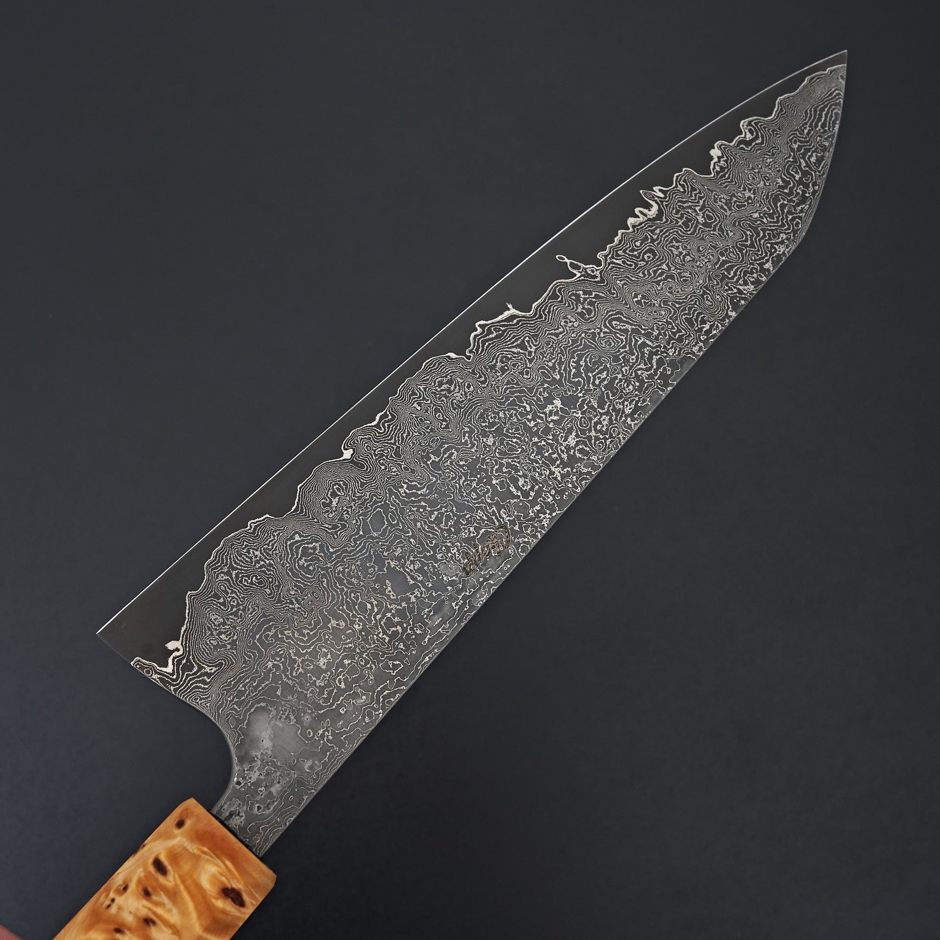 Jamison Chopp CruForgeV Damascus Ringed Gidgee 240mm-Knife-Jamison Chopp-Carbon Knife Co