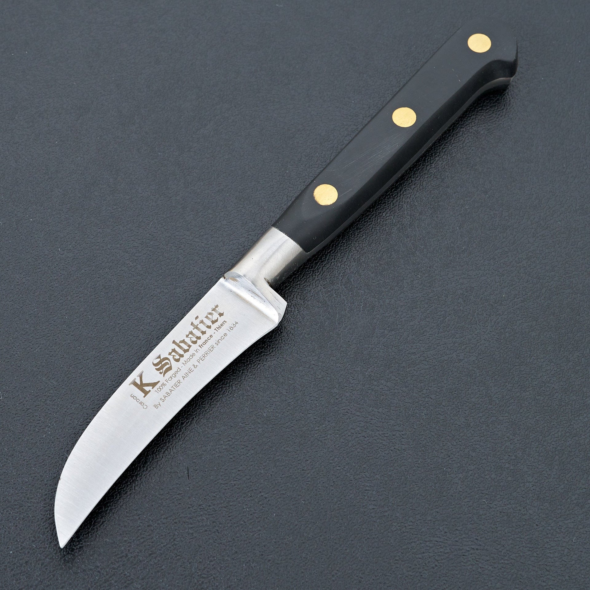 K Sabatier Authentique 3" Birds Beak Paring Carbon Steel-Knife-K Sabatier-Carbon Knife Co