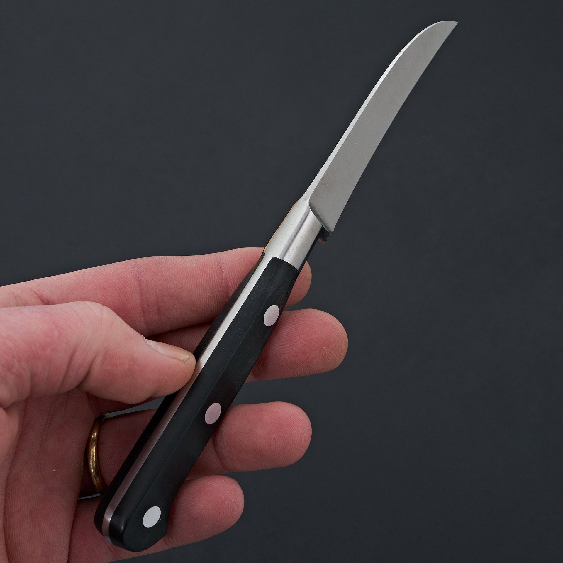 K Sabatier Authentique 4" Birds Beak Paring Knife Stainless-Knife-K Sabatier-Carbon Knife Co