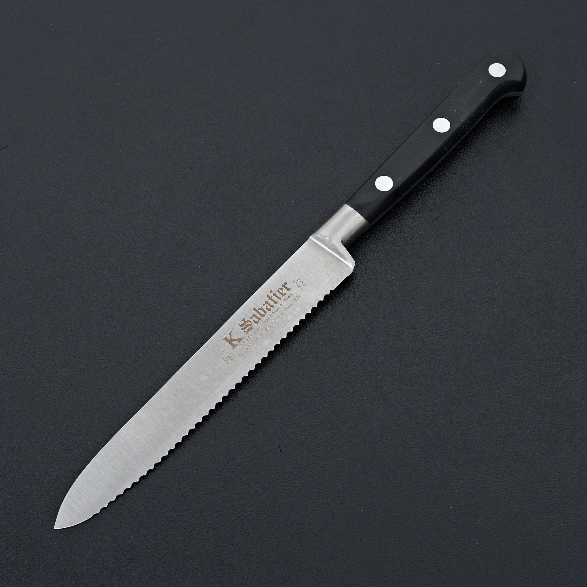 K Sabatier Authentique 5" Tomato Knife Stainless-Knife-K Sabatier-Carbon Knife Co