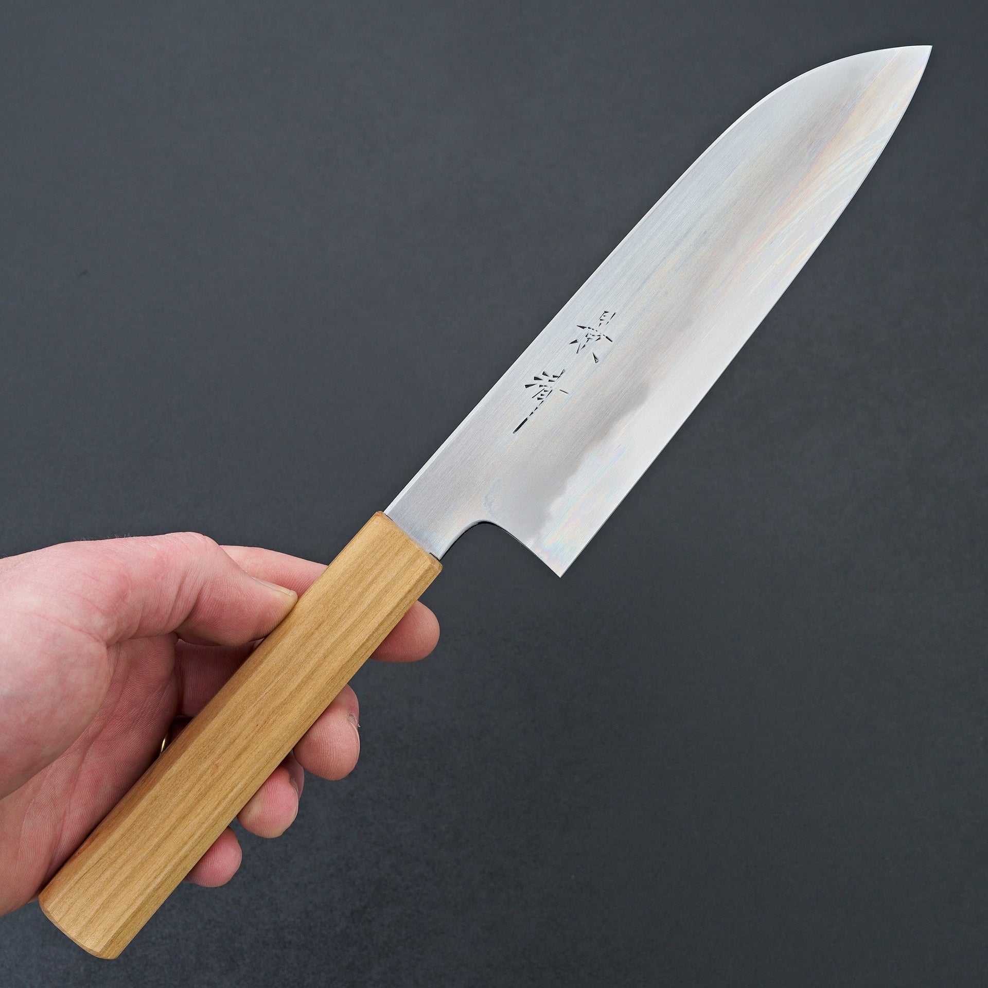 Kagekiyo Gokujyo White 2 Santoku 180mm Sakura-Knife-Kagekiyo-Carbon Knife Co
