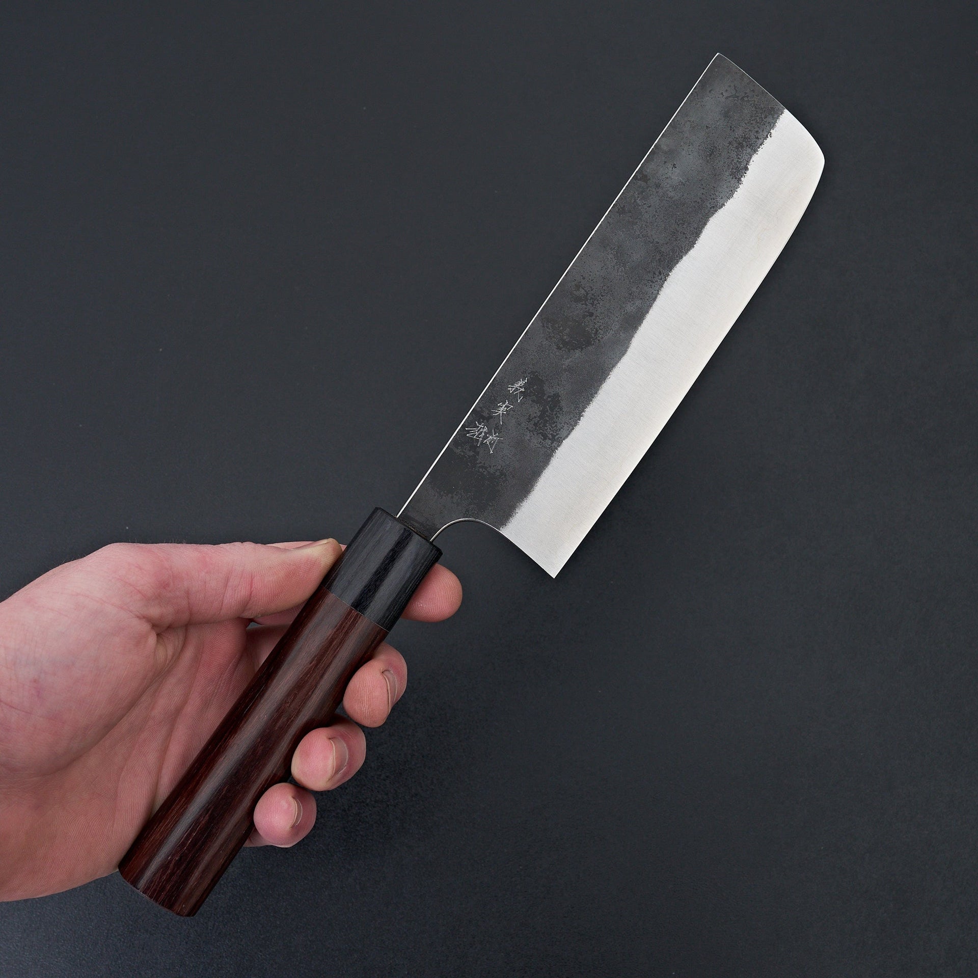 Kato AS Kurouchi Nakiri 165mm-Knife-Yoshimi Kato-Carbon Knife Co