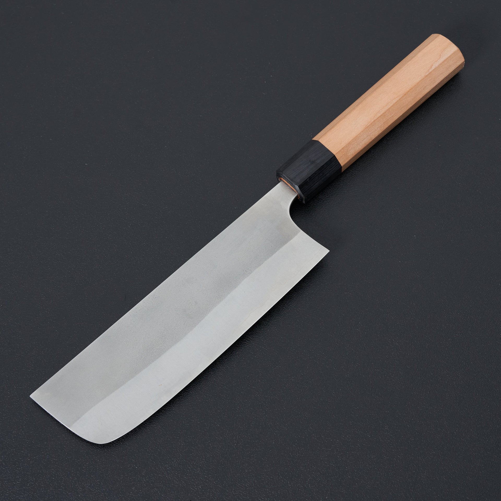 Kato AS Nashiji Cherry Handle Nakiri 165mm-Knife-Yoshimi Kato-Carbon Knife Co