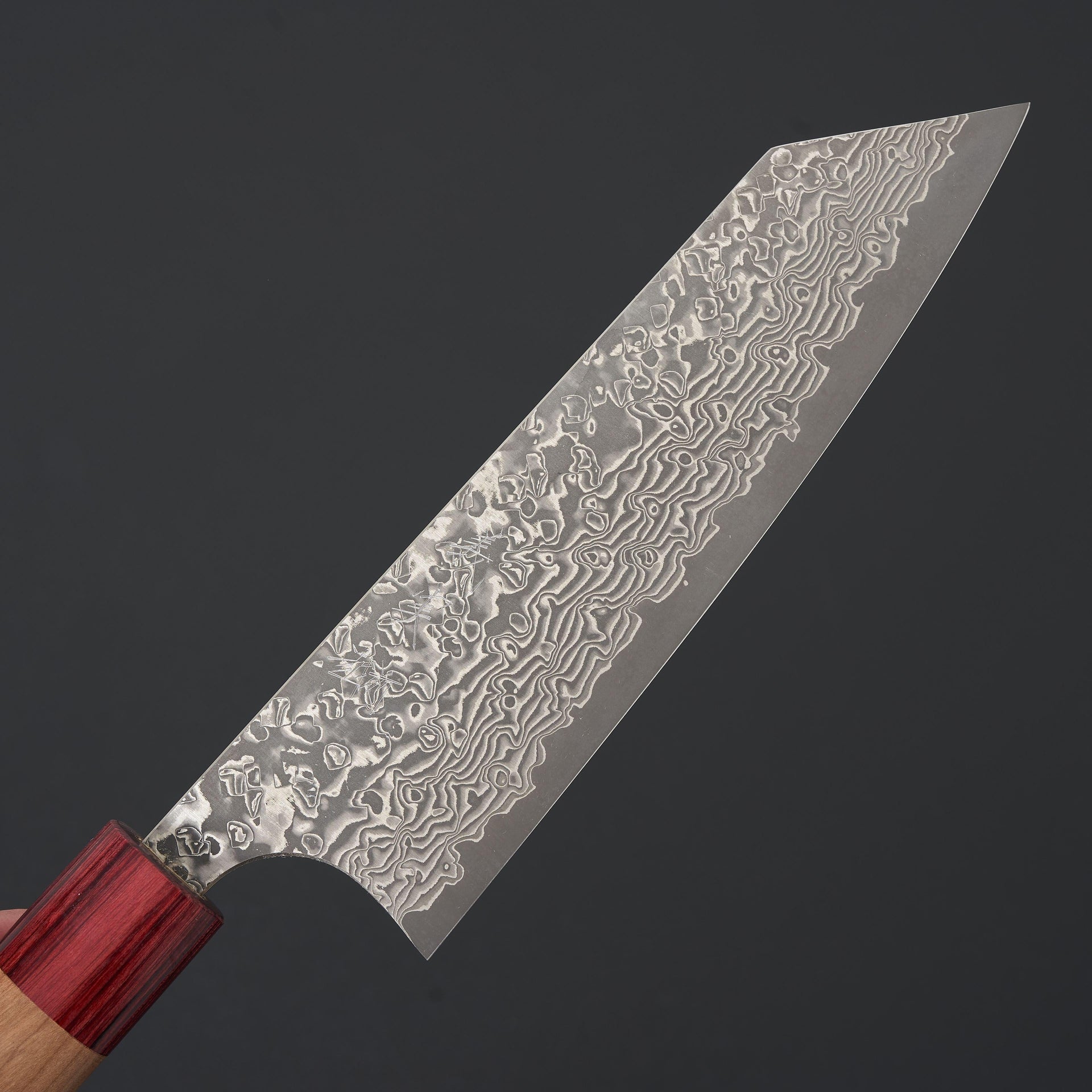 Kato VG10 Cherry Handle Nickel Damascus Bunka 165mm-Knife-Yoshimi Kato-Carbon Knife Co