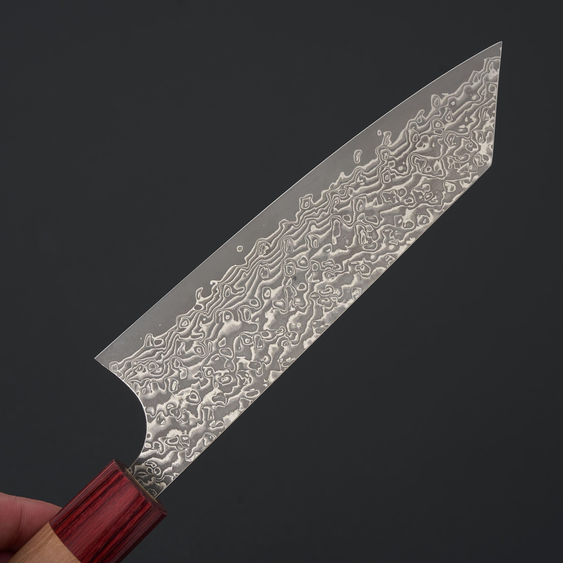 Kato VG10 Cherry Handle Nickel Damascus Bunka 165mm-Knife-Yoshimi Kato-Carbon Knife Co