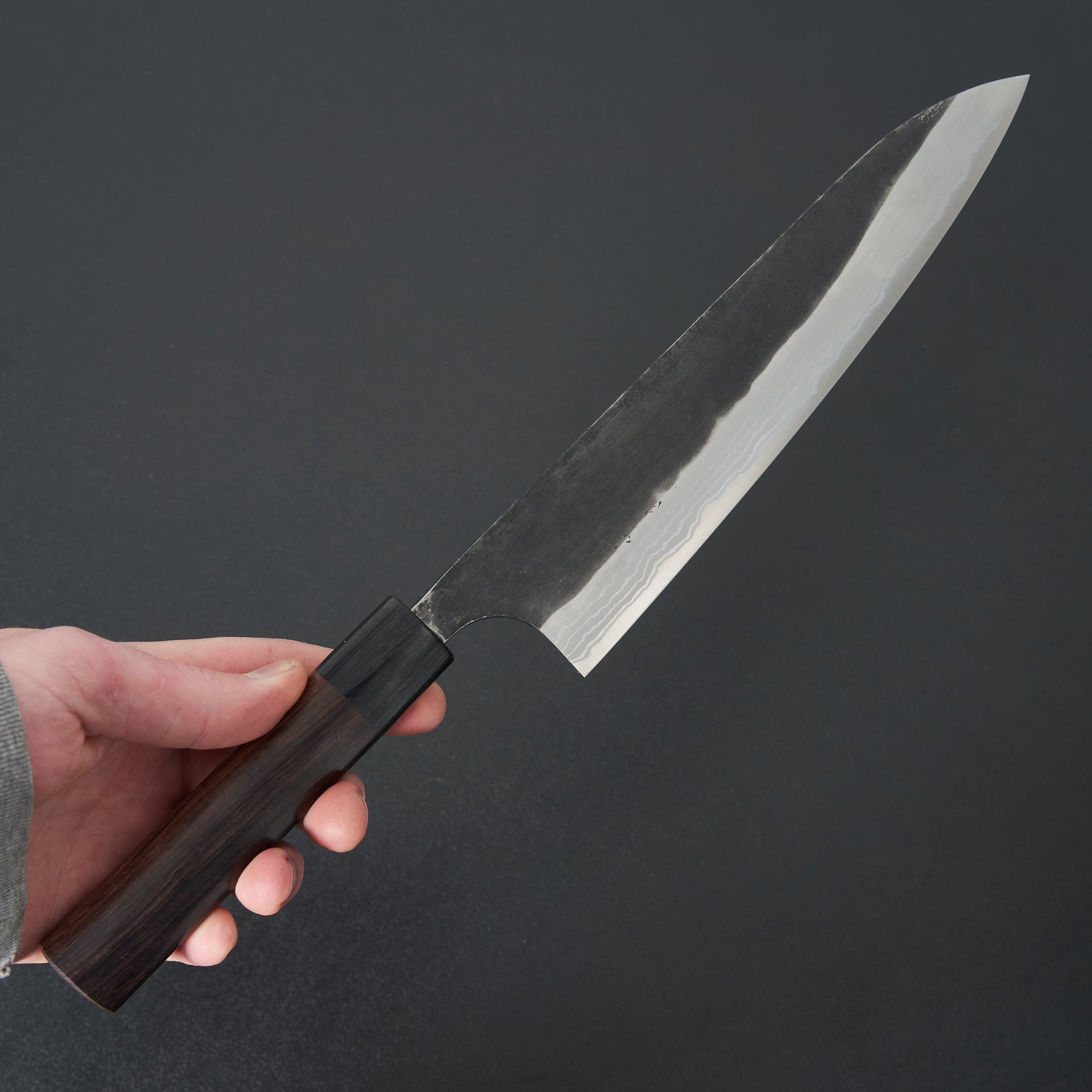 Katsushige Anryu Kurouchi Damascus White #2 Gyuto 210mm-Knife-Katsushige Anryu-Carbon Knife Co