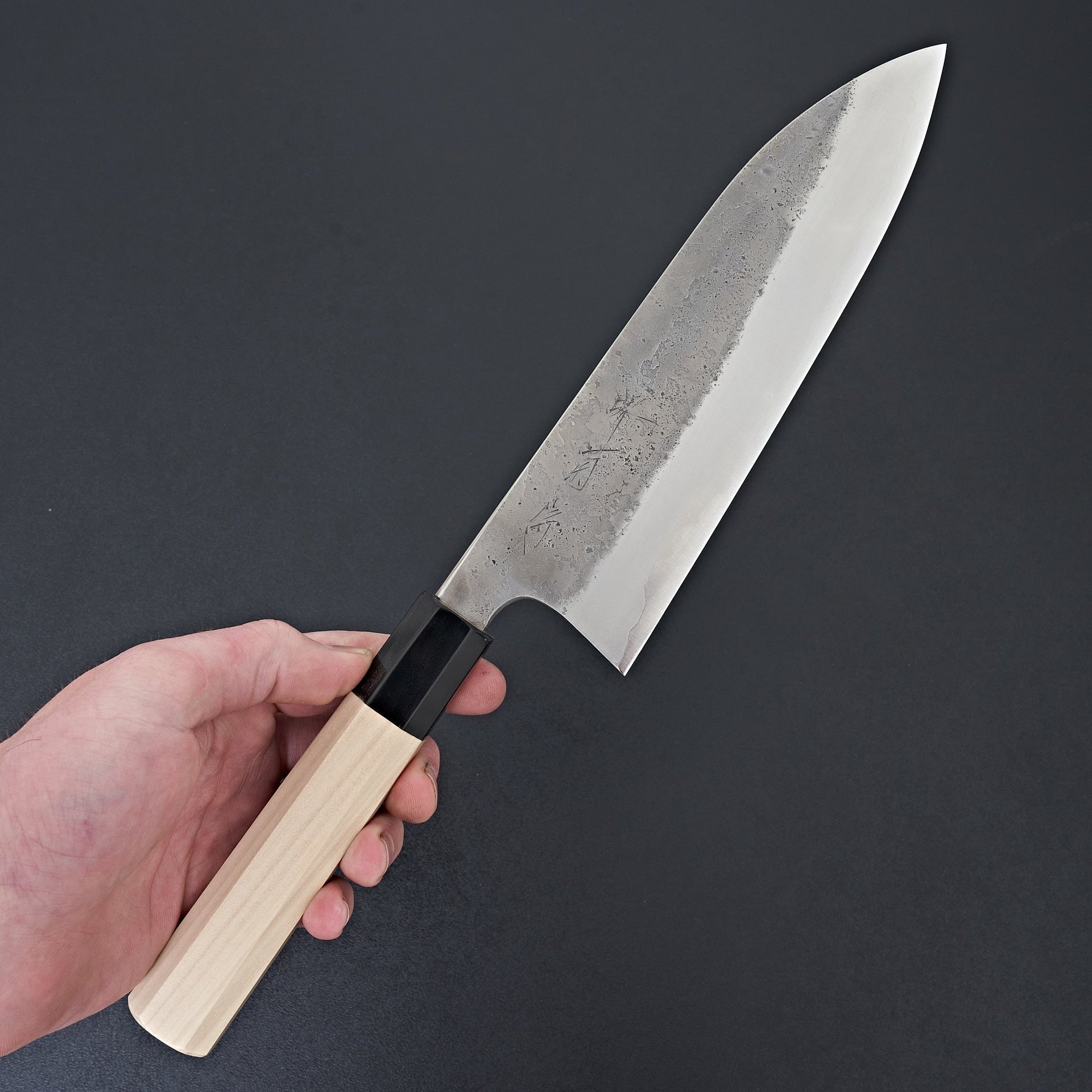 Kikumori Nashiji Blue #2 Gyuto 210mm-Knife-Sakai Kikumori-Carbon Knife Co