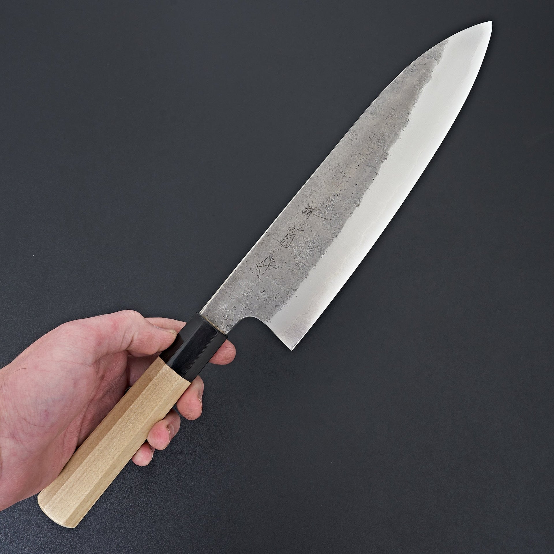 Kikumori Nashiji Blue #2 Gyuto 240mm-Knife-Sakai Kikumori-Carbon Knife Co