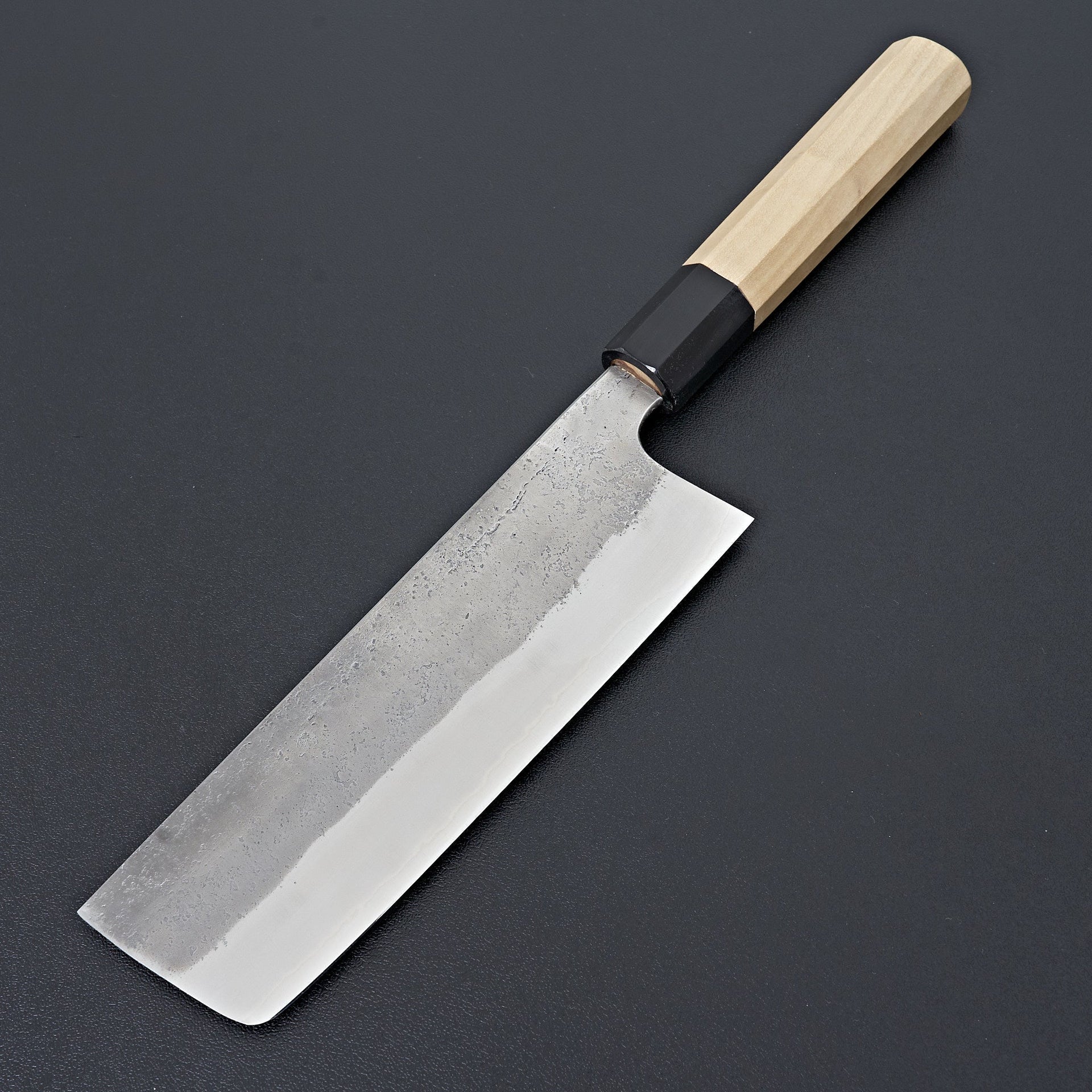 Kikumori Nashiji Blue #2 Nakiri 165mm-Knife-Sakai Kikumori-Carbon Knife Co