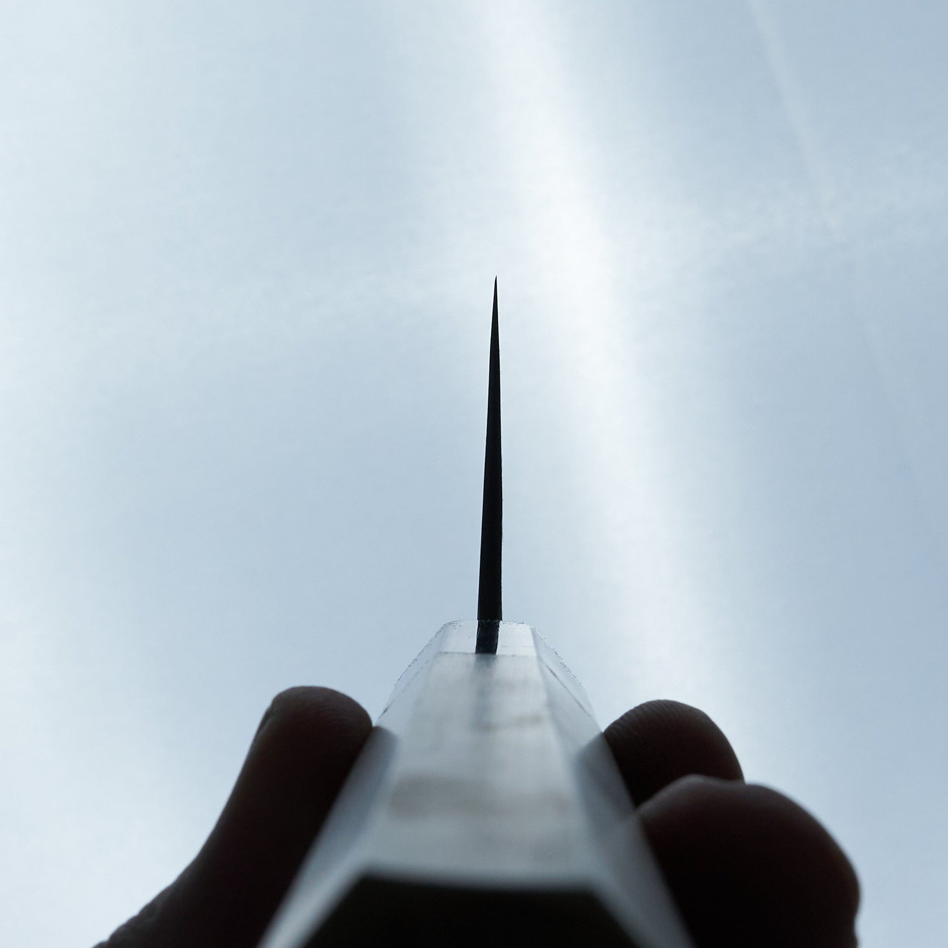 Kikumori Nashiji Blue #2 Nakiri 165mm-Knife-Sakai Kikumori-Carbon Knife Co