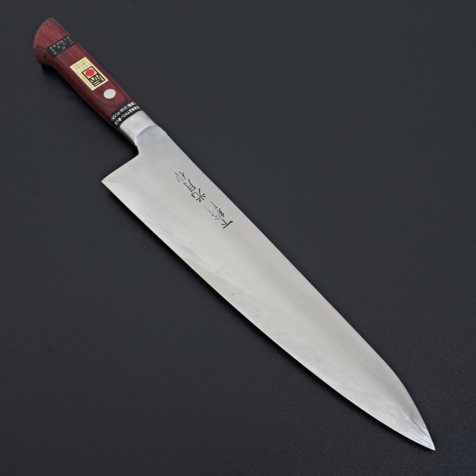 Kogetsu White #1 Gyuto 240mm Wine Pakka Handle-Knife-Kogetsu-Carbon Knife Co