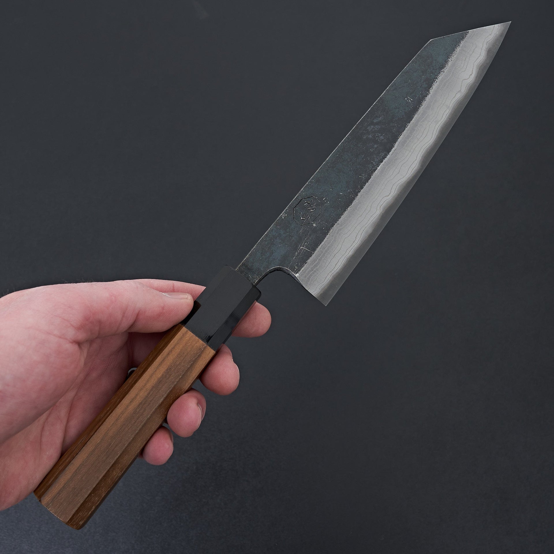 Kumokage Blue #2 Kurouchi Damascus Bunka 180mm-Knife-Hatsukokoro-Carbon Knife Co