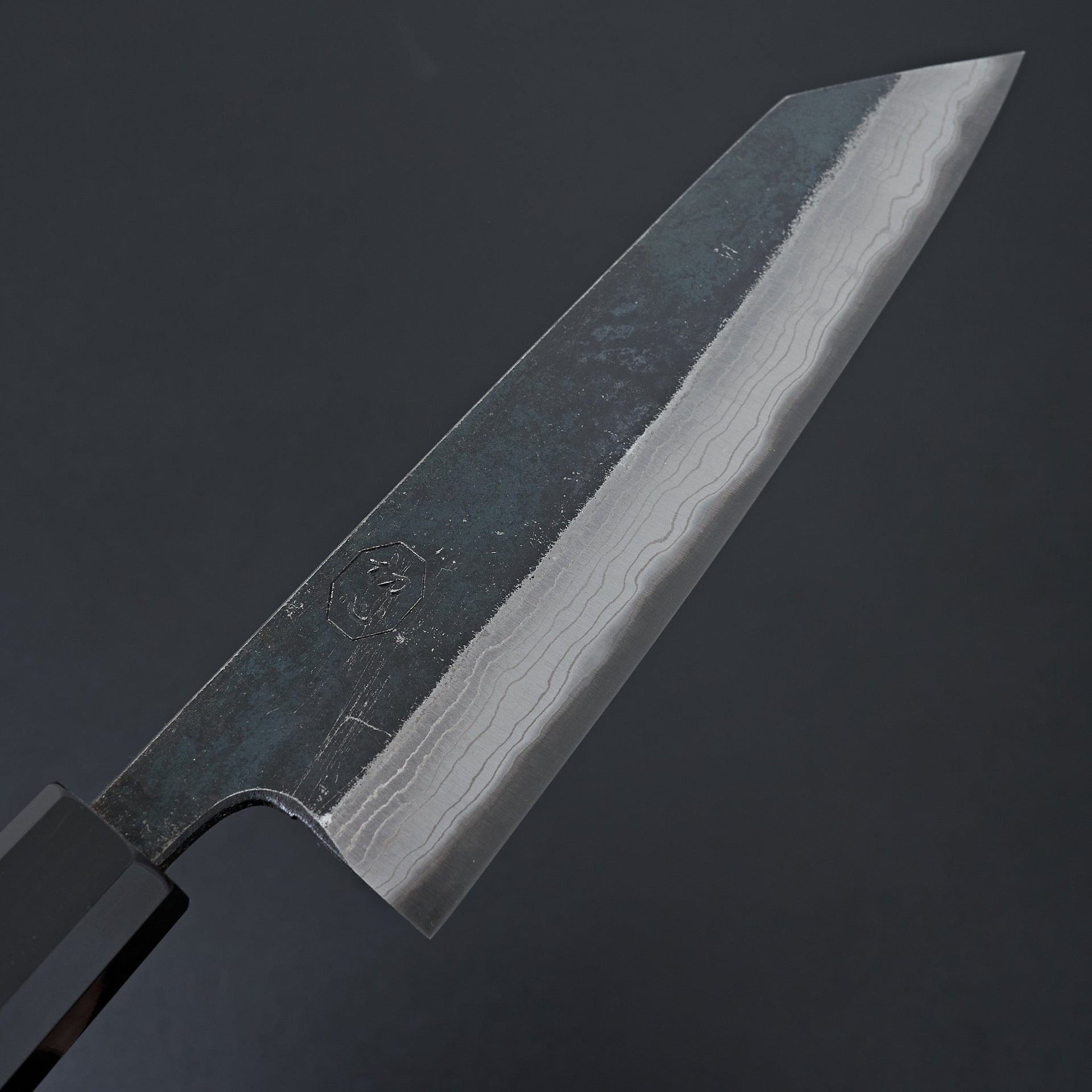 Kumokage Blue #2 Kurouchi Damascus Bunka 180mm-Knife-Hatsukokoro-Carbon Knife Co